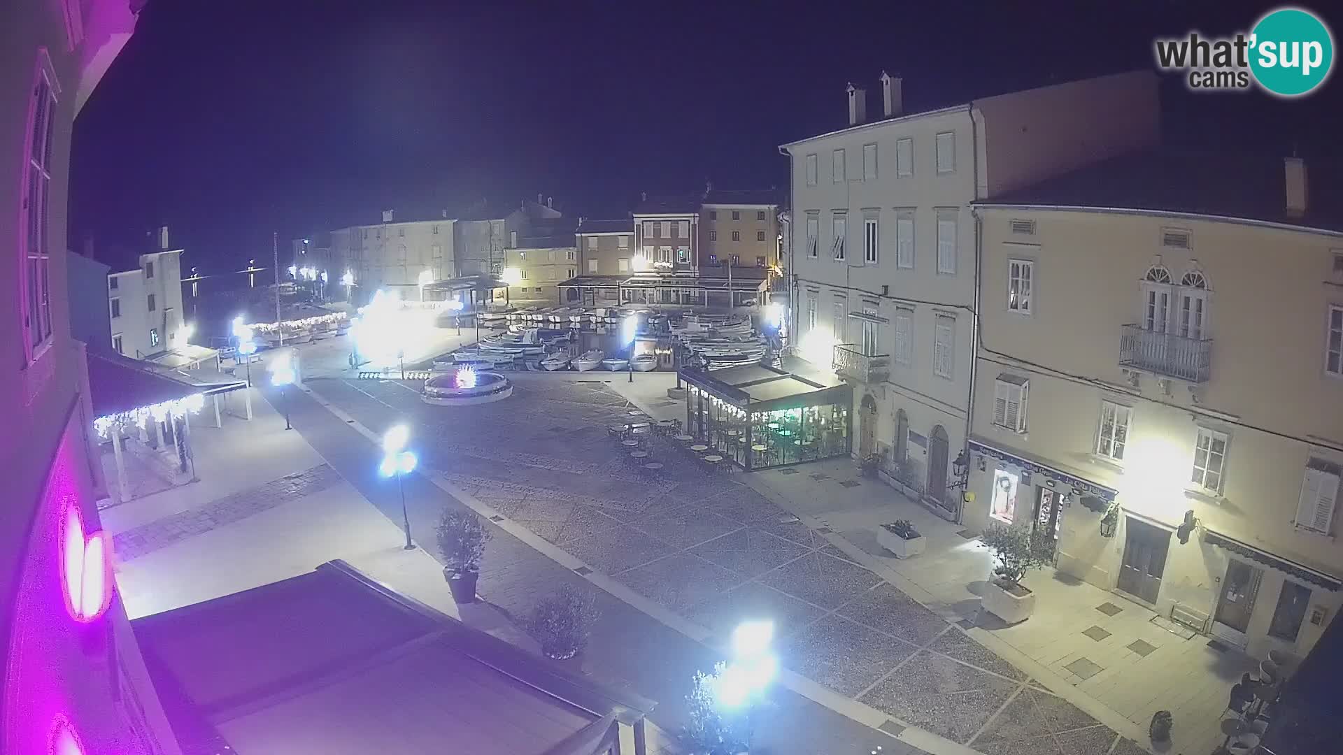 LIVE cam Cres city – main square and “mandrač” – Cres island – Croatia