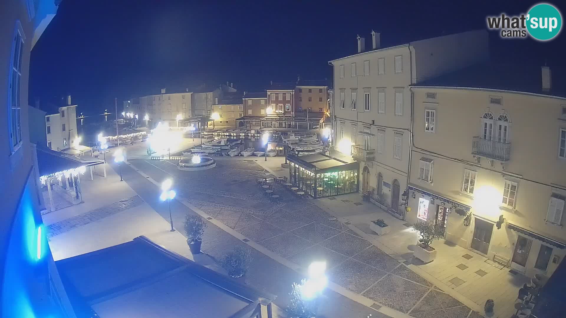 LIVE cam Cres city – main square and “mandrač” – Cres island – Croatia