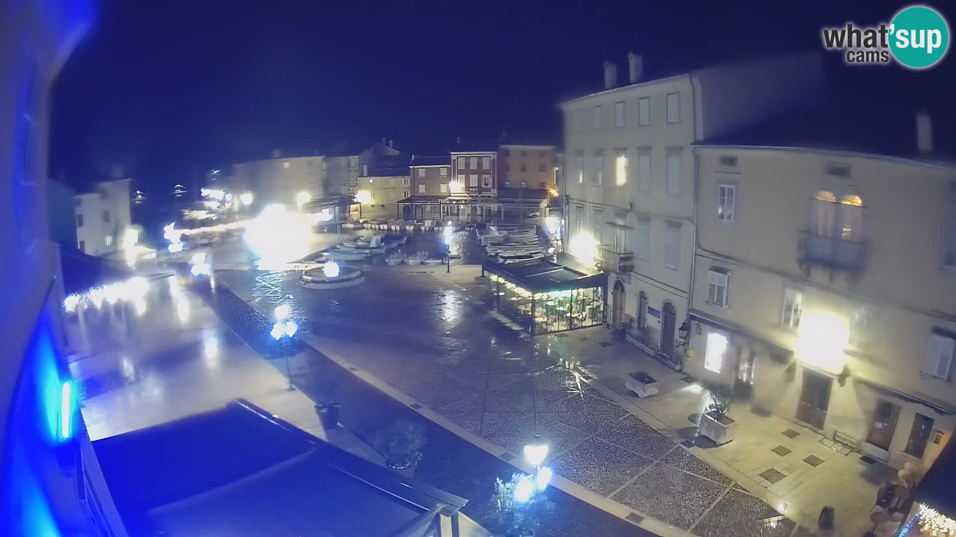 LIVE cam Cres city – main square and “mandrač” – Cres island – Croatia