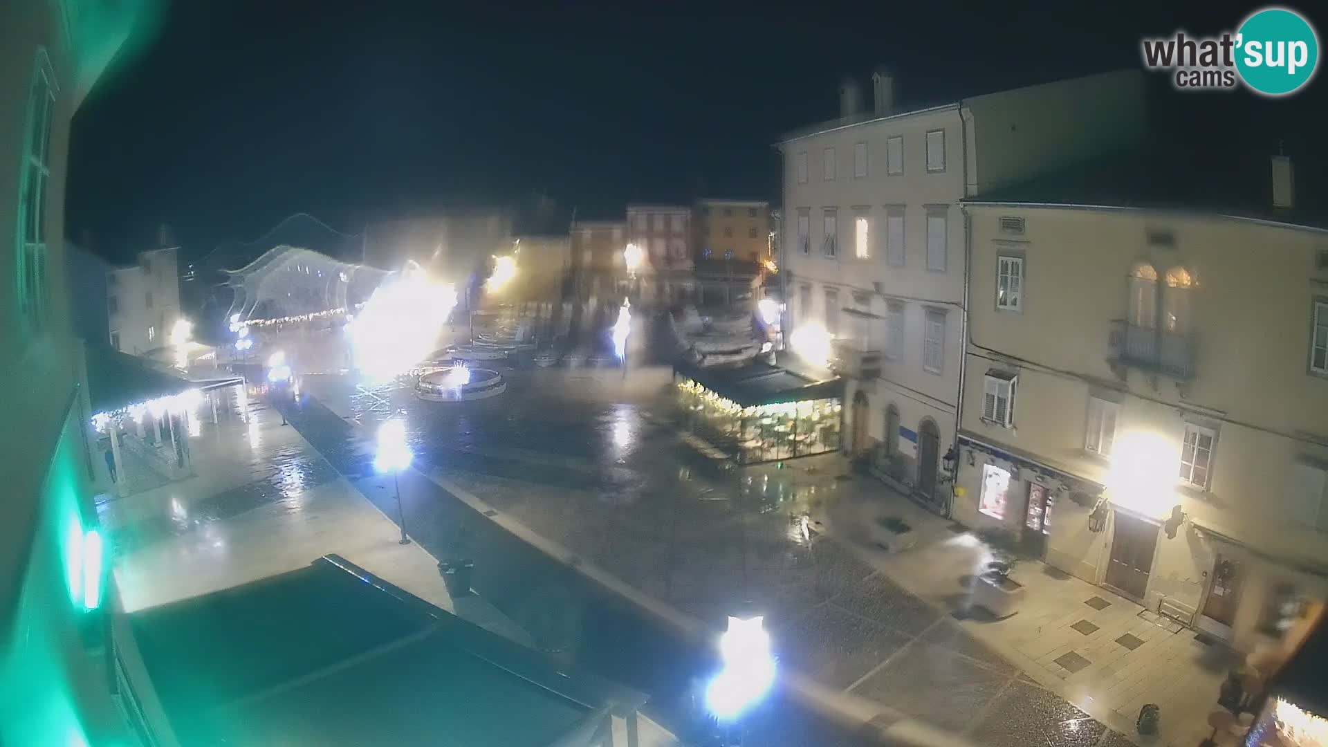 LIVE cam Cres Stadt – Hauptplatz und “mandrač” – Cres Insel – Kroatien