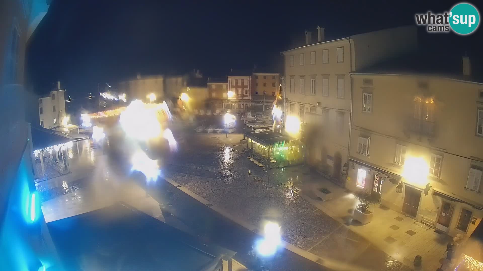 LIVE cam Cres Stadt – Hauptplatz und “mandrač” – Cres Insel – Kroatien