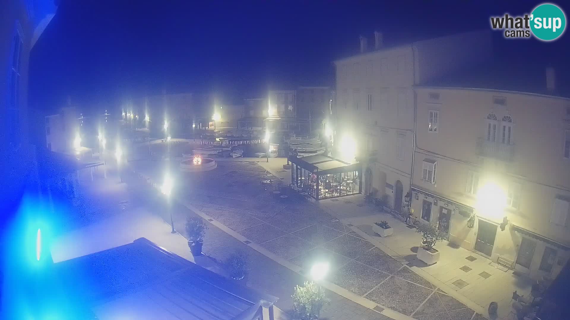 LIVE cam Cres city – main square and “mandrač” – Cres island – Croatia