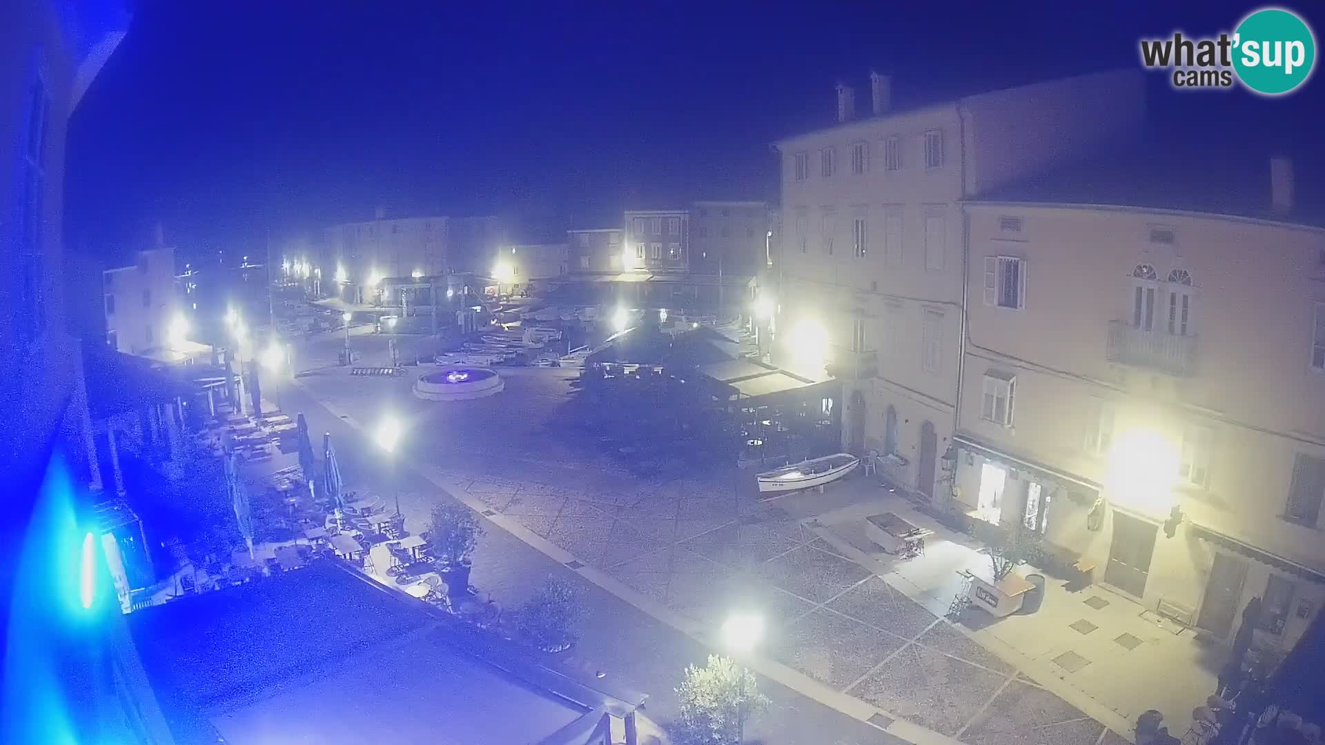 LIVE cam Cres Stadt – Hauptplatz und “mandrač” – Cres Insel – Kroatien