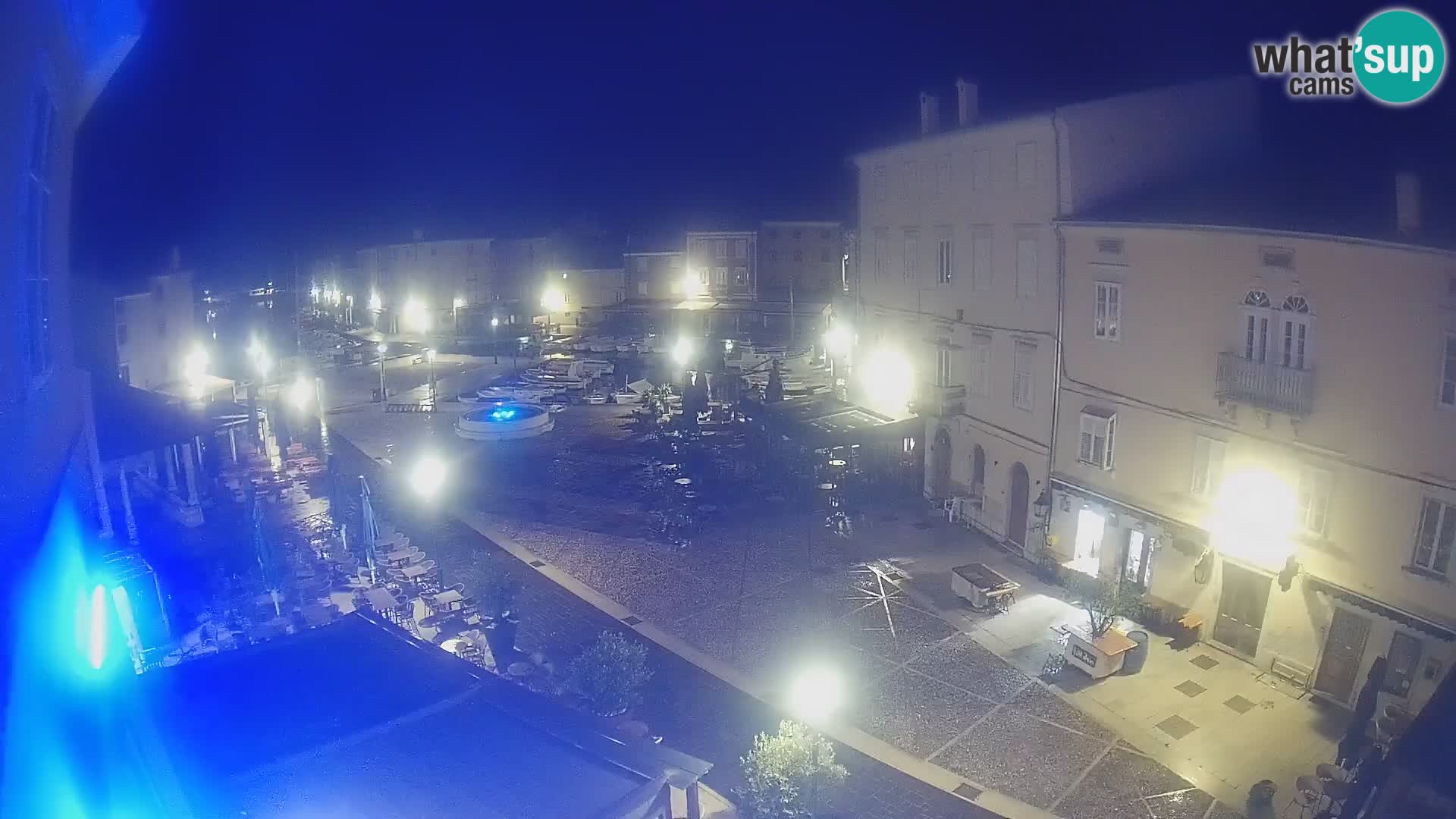 LIVE cam Cres città – piazza principale e “mandrač” – isola di Cherso – Croazia