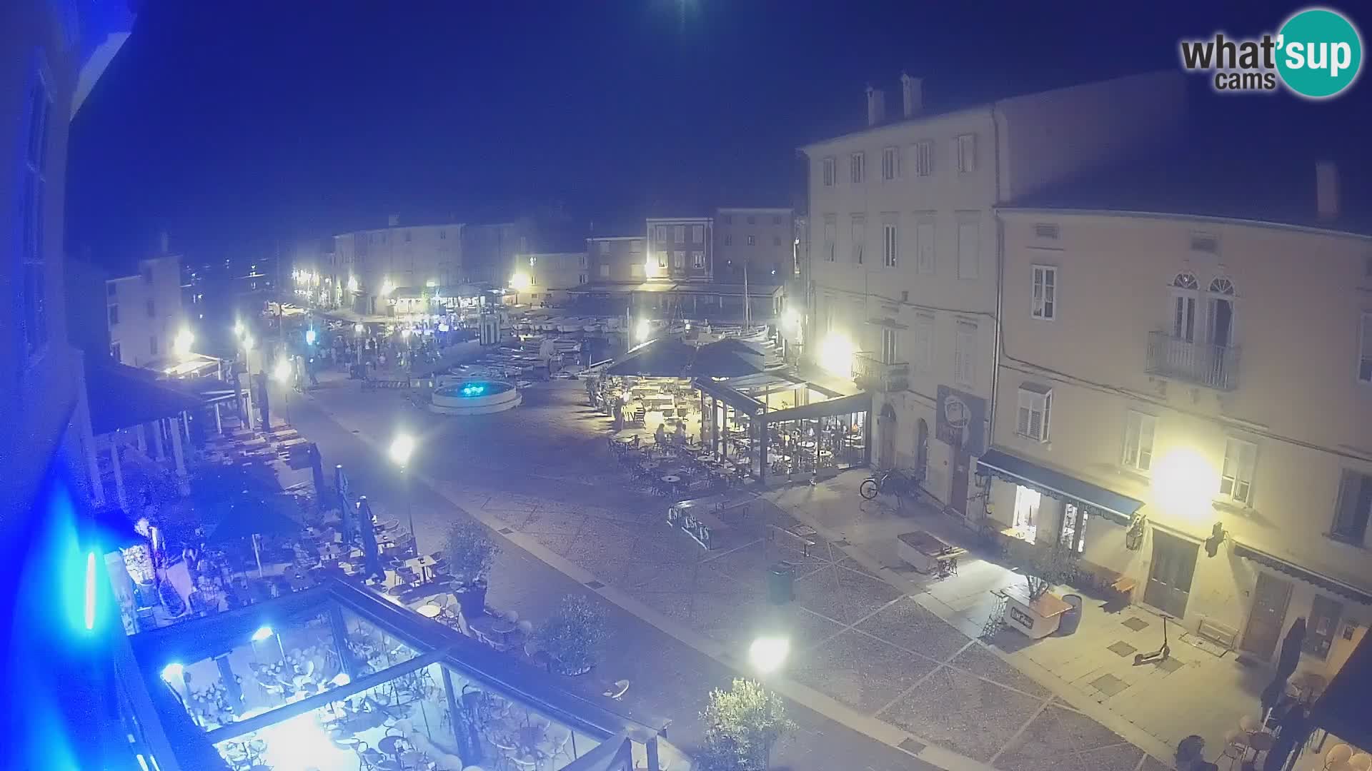 LIVE cam Cres city – main square and “mandrač” – Cres island – Croatia