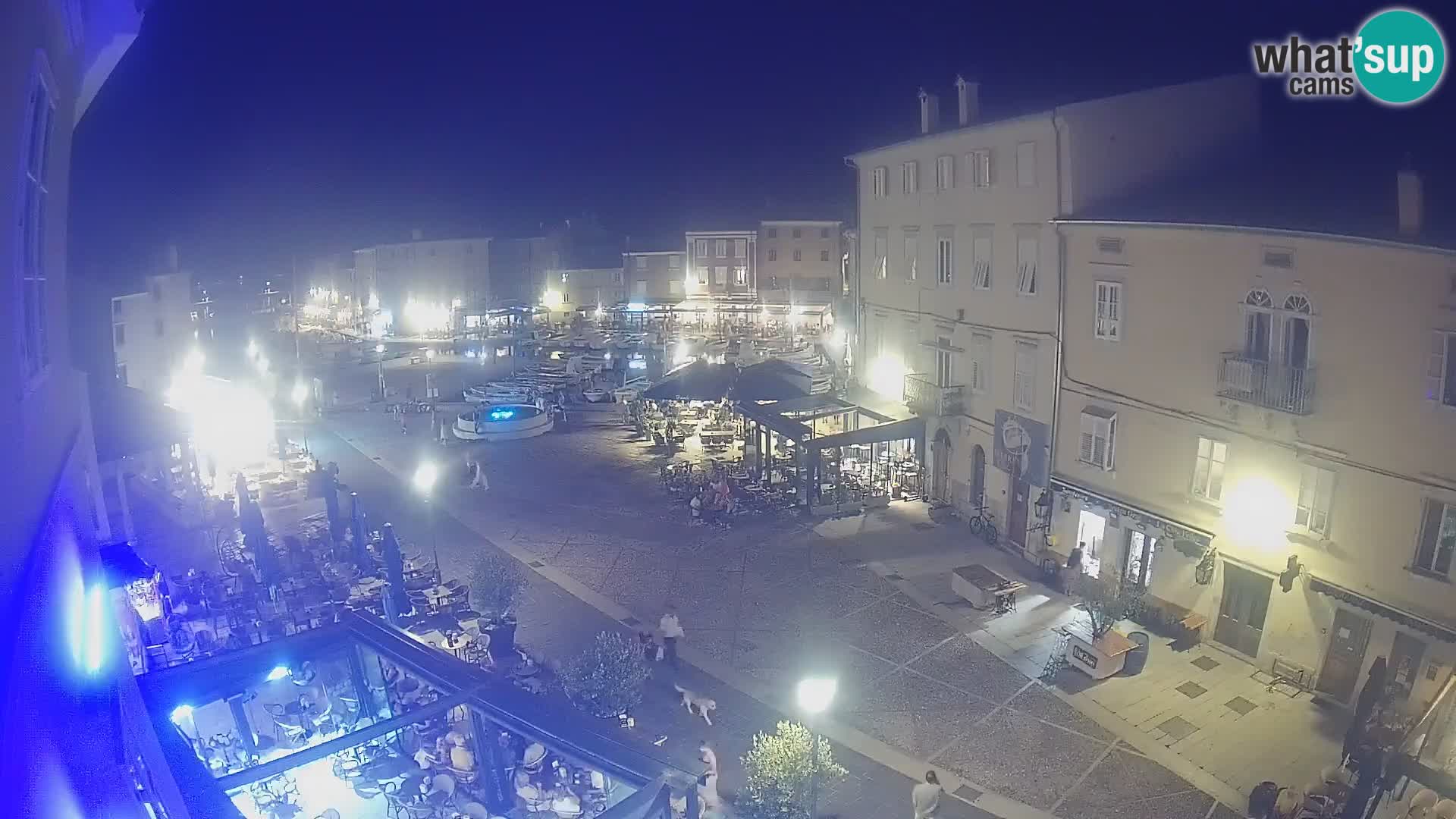 LIVE cam Cres city – main square and “mandrač” – Cres island – Croatia