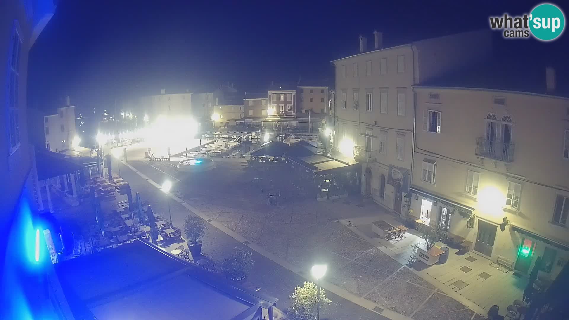 LIVE cam Cres Stadt – Hauptplatz und “mandrač” – Cres Insel – Kroatien