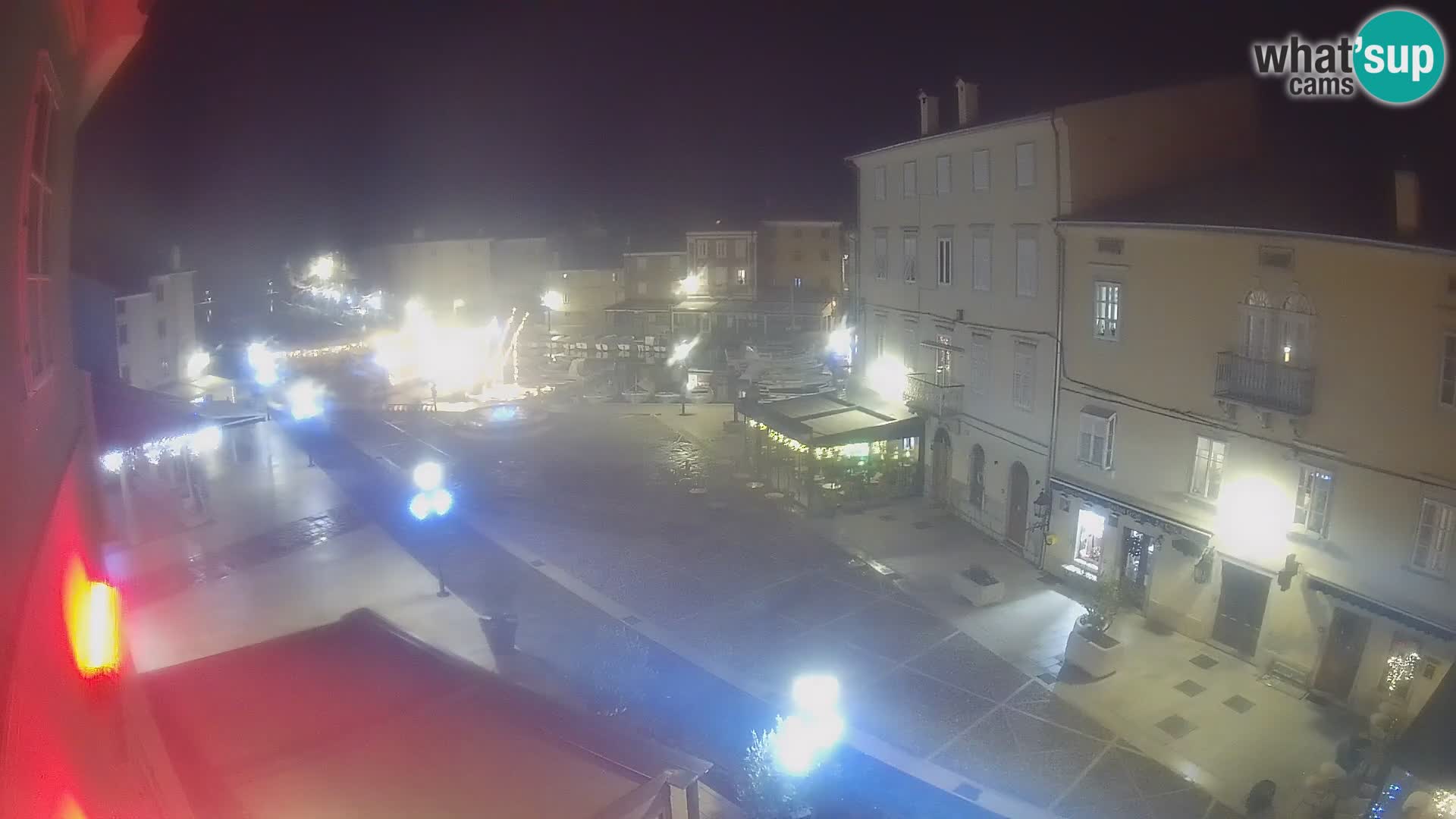 Cámara en vivo ciudad de Cres – plaza principal y “mandrač” – isla de Cres – Croacia