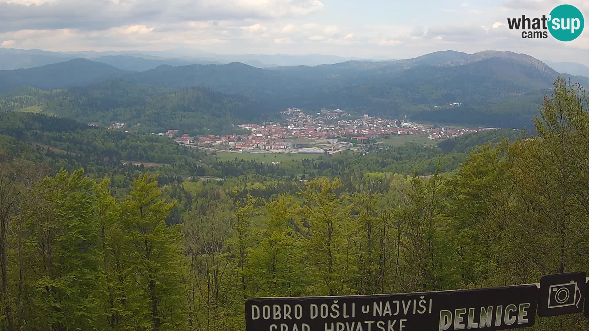 Panorama na Delnice – sa skijališta Petehovac