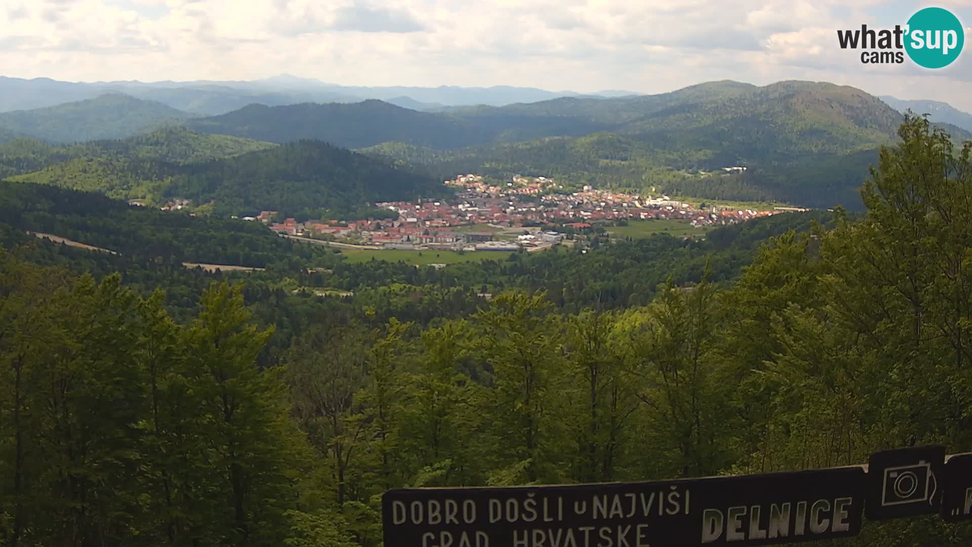 Panorama Delnice – from Ski centar Petehovac
