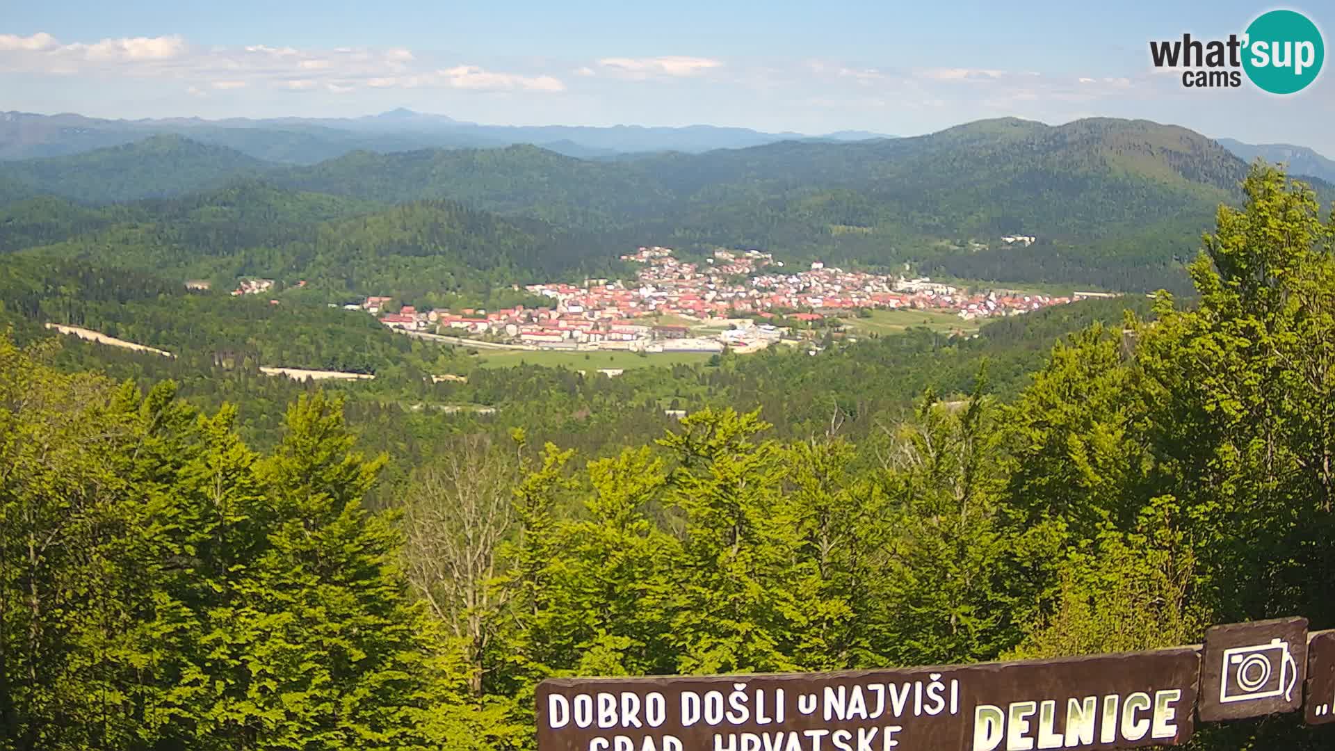 Panorama na Delnice – sa skijališta Petehovac