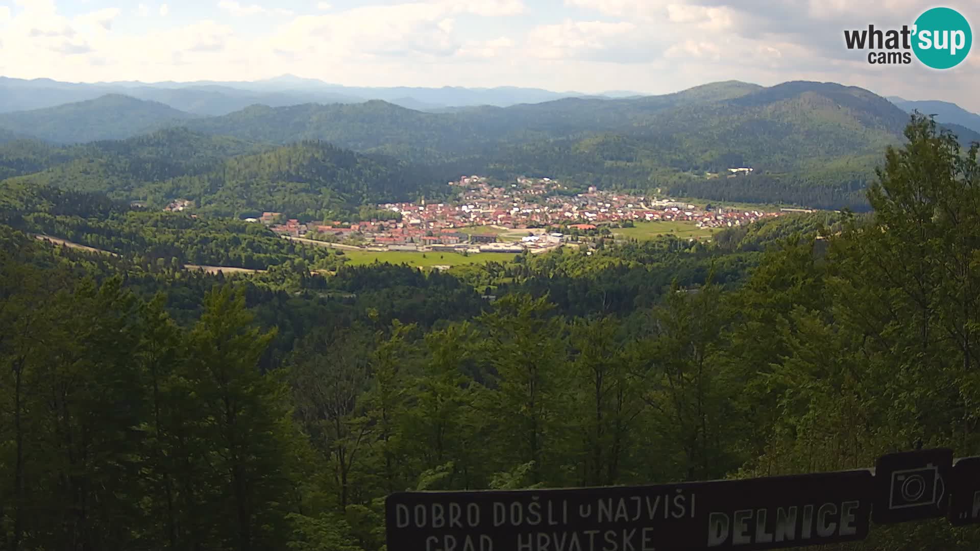 Panorama na Delnice – sa skijališta Petehovac