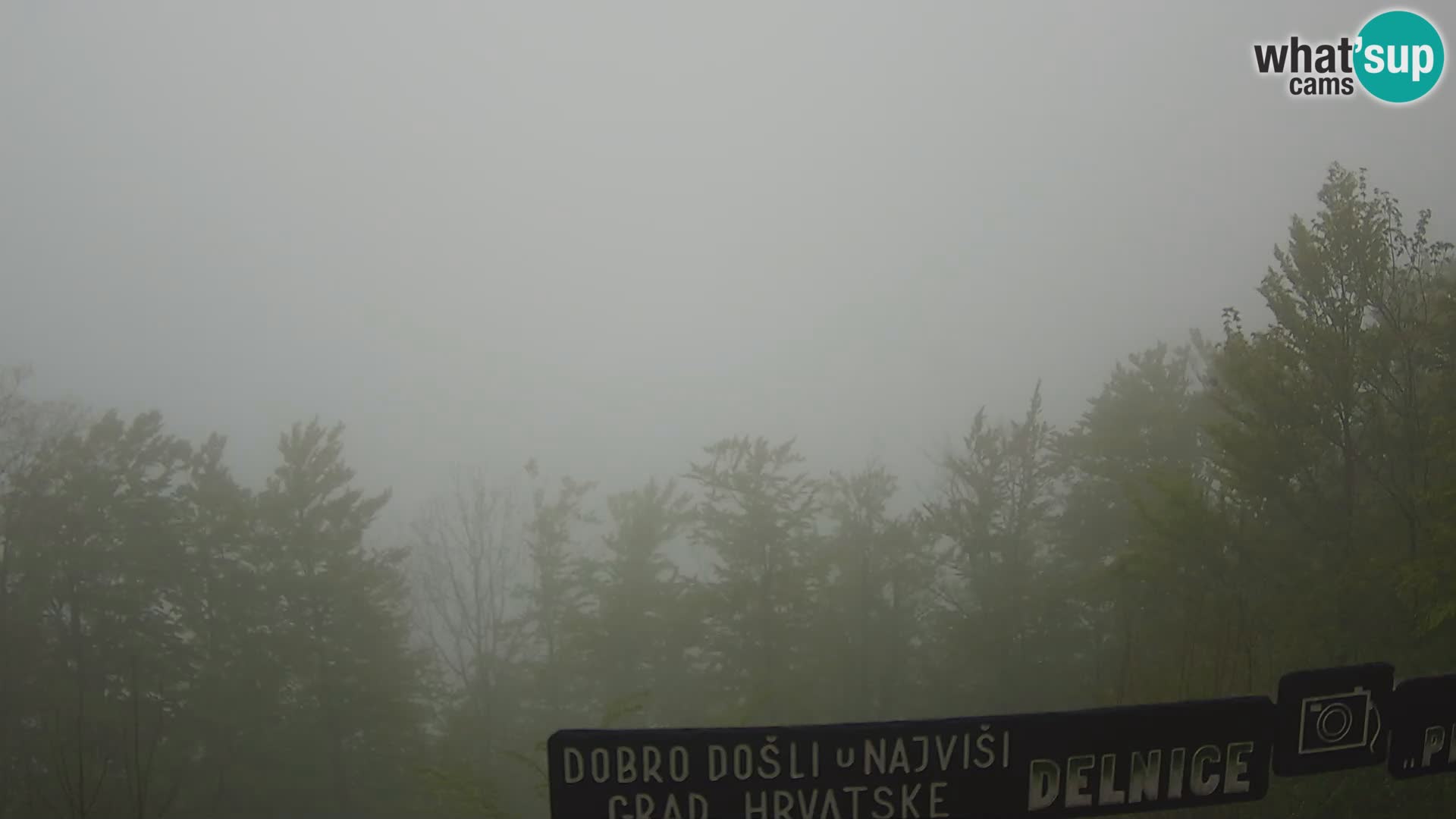 Panorama Delnice – vom Skigebiet Petehovac