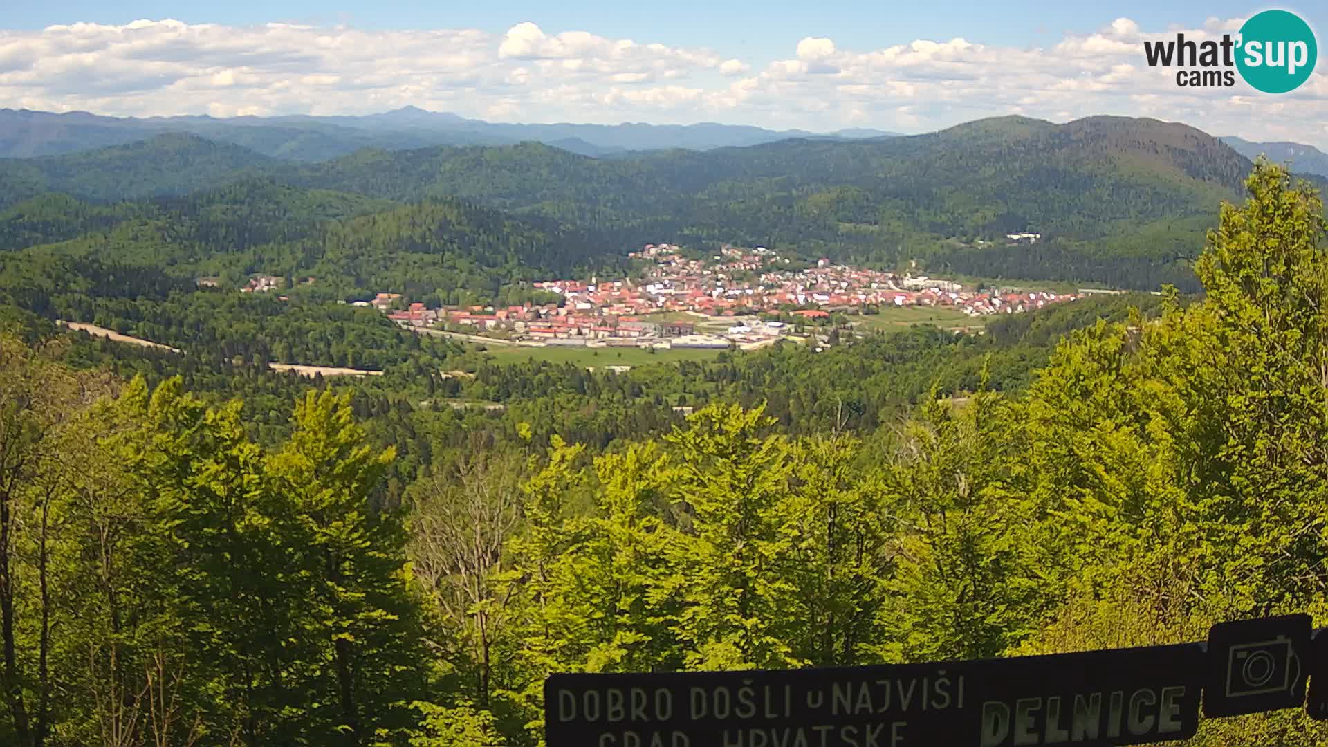 Panorama na Delnice – sa skijališta Petehovac