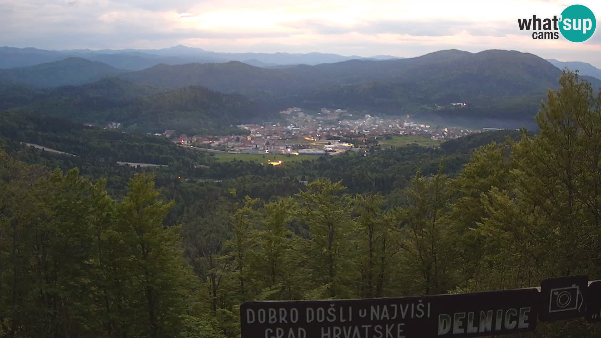 Panorama na Delnice – sa skijališta Petehovac