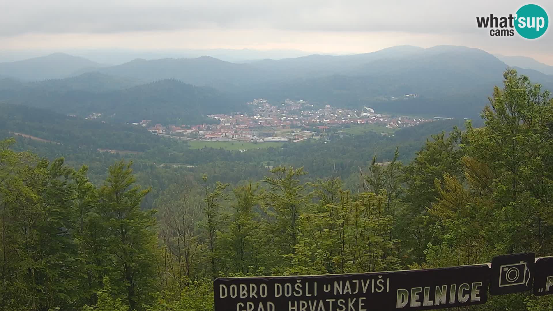 Panorama di Delnice – dalla stazione sciistica Petehovac