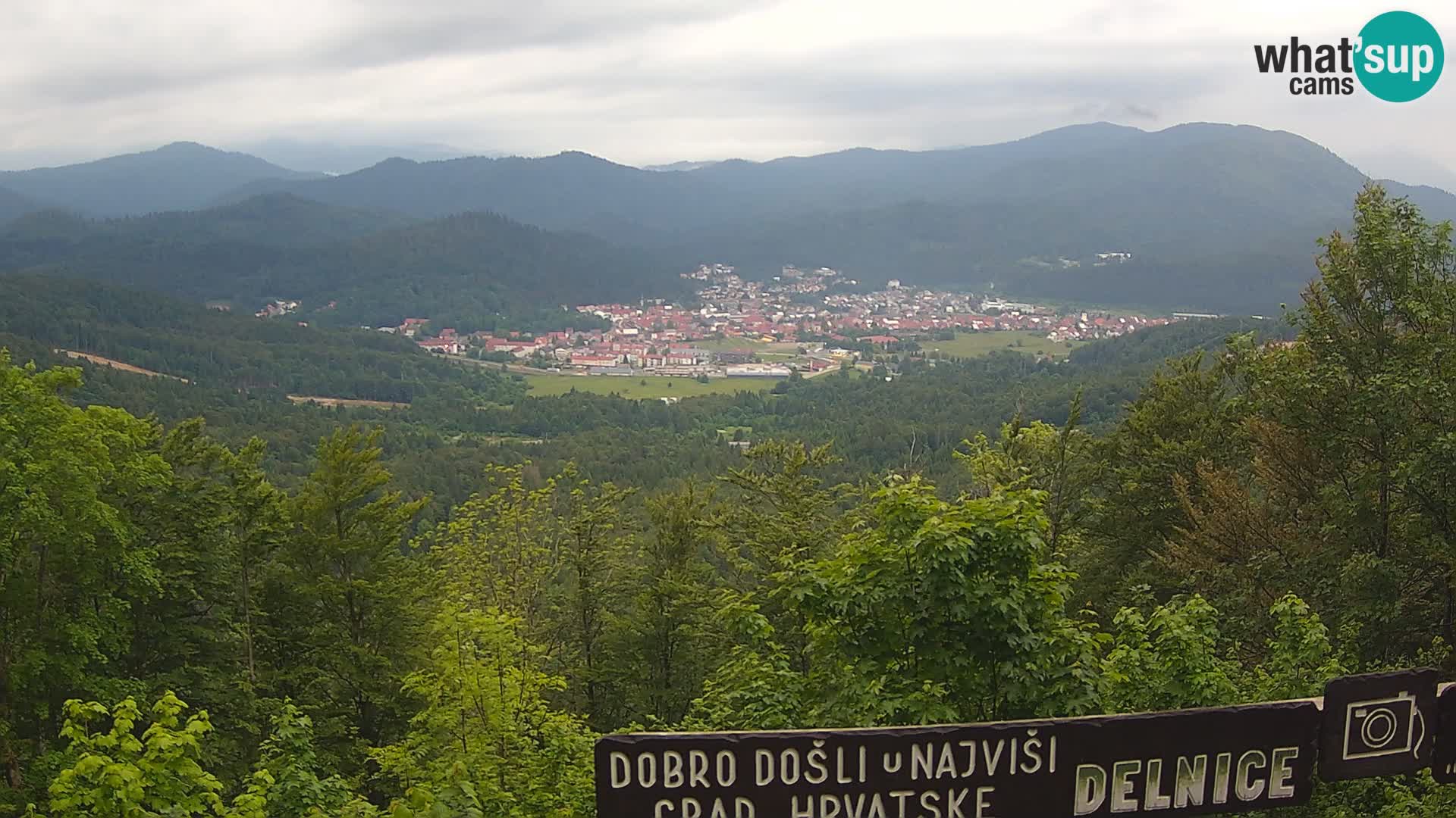 Panorama di Delnice – dalla stazione sciistica Petehovac
