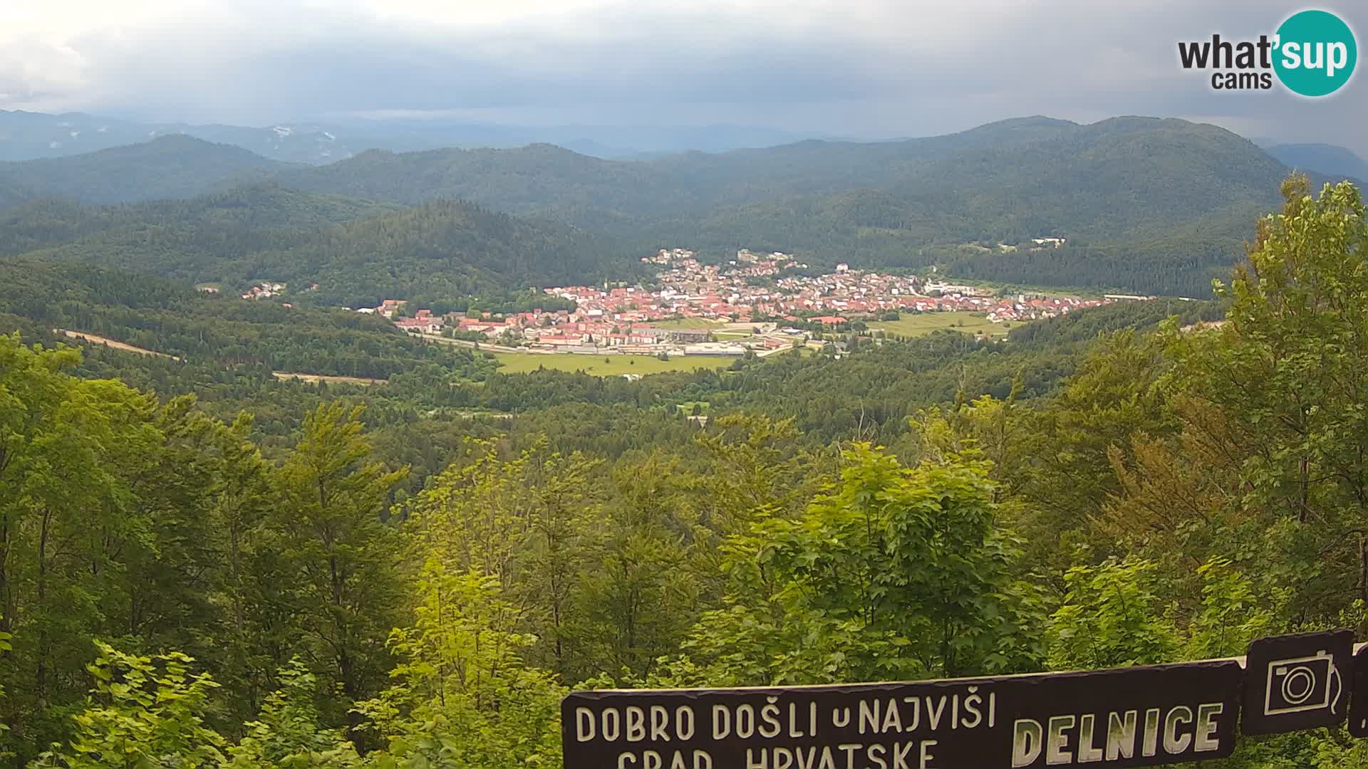 Panorama Delnice – from Ski centar Petehovac