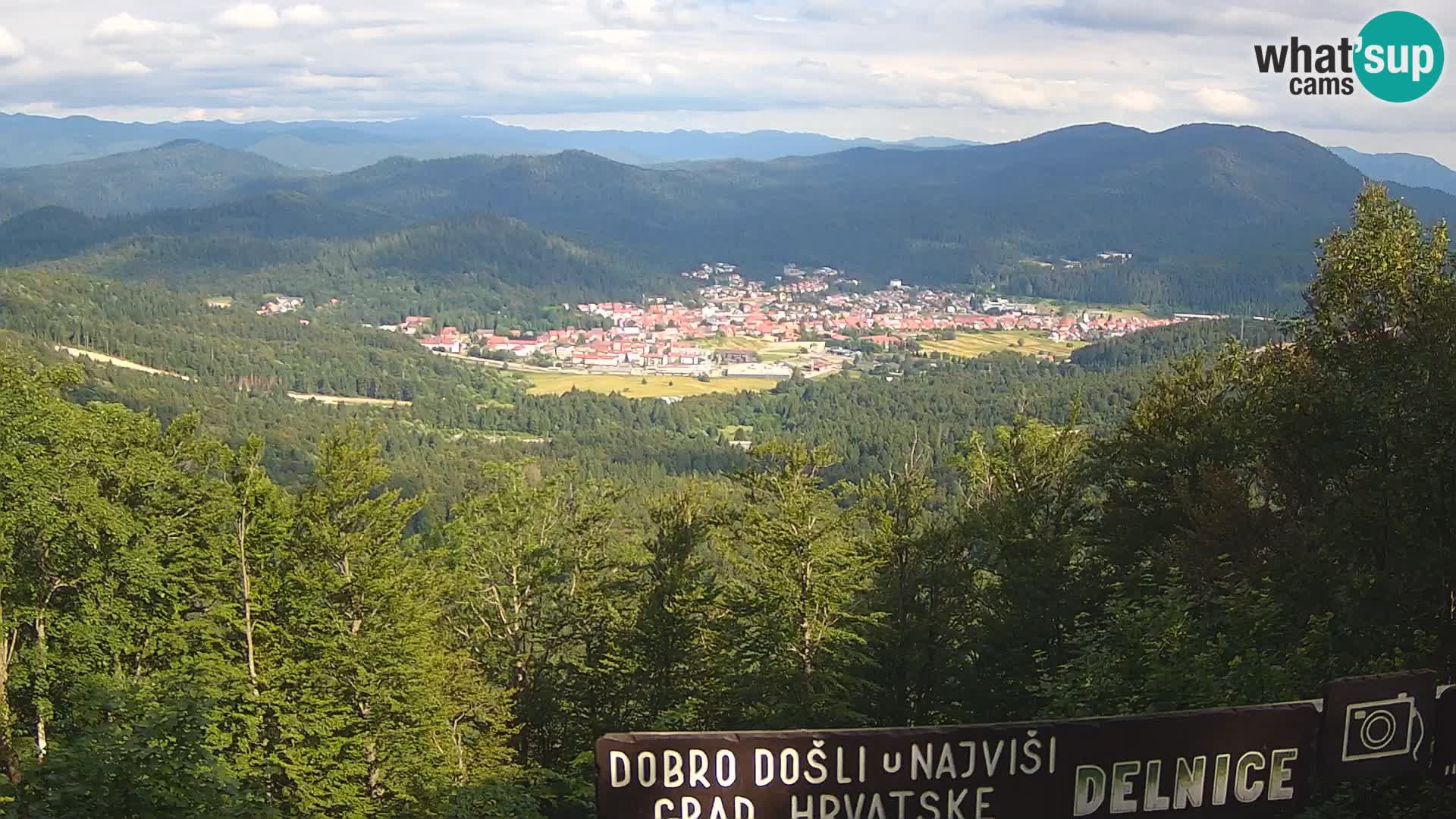 Panorama na Delnice – sa skijališta Petehovac