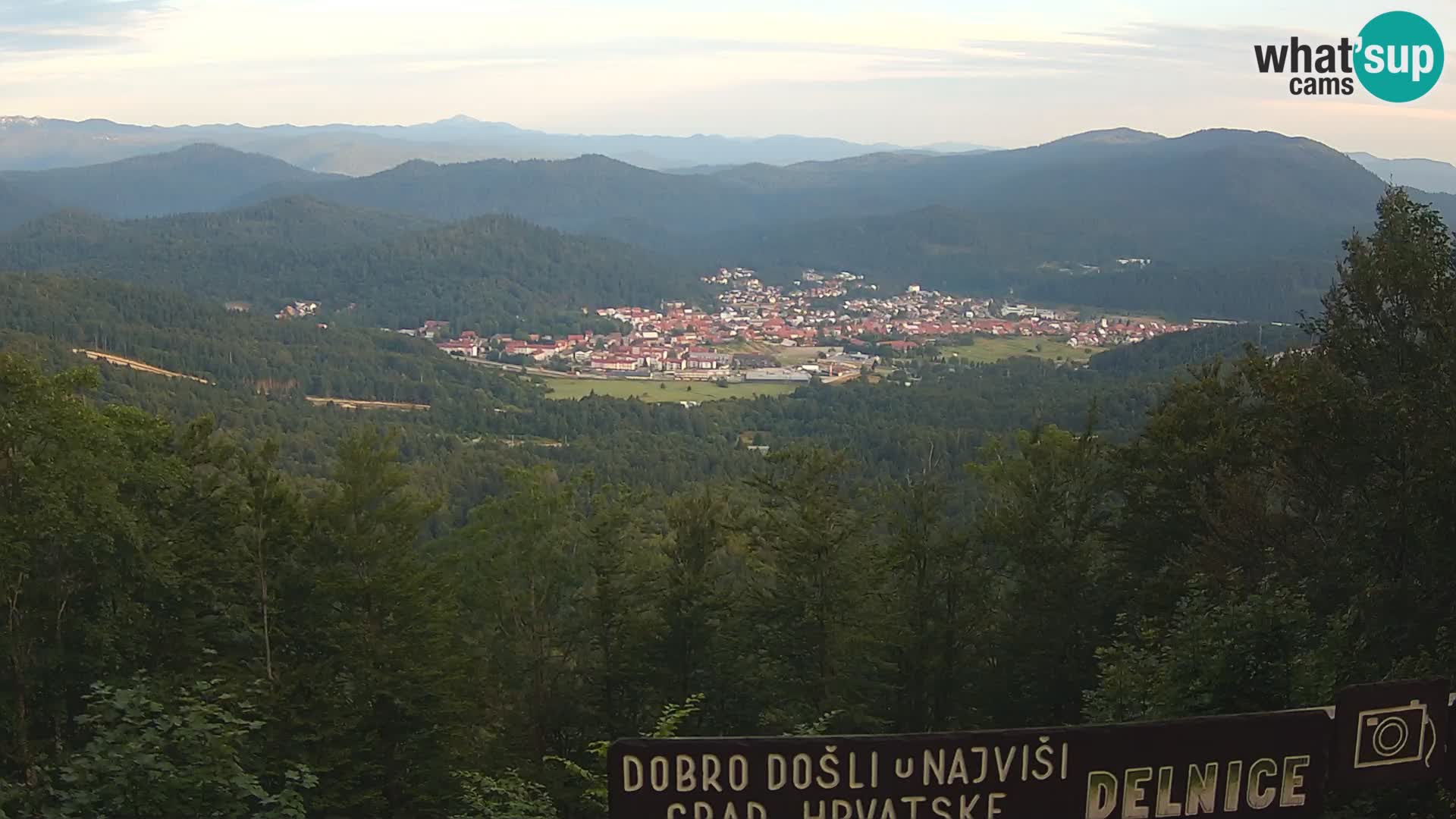 Panorama na Delnice – sa skijališta Petehovac