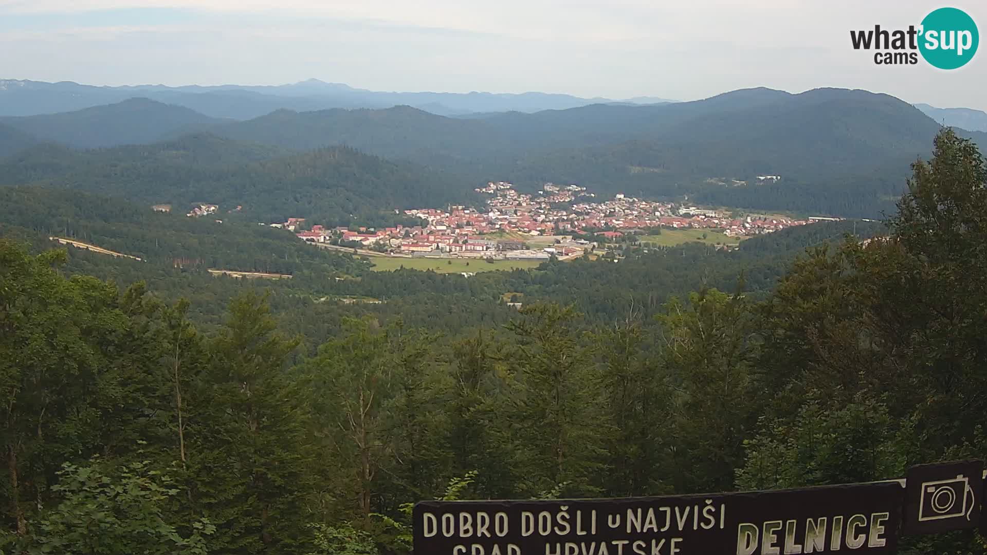 Panorama na Delnice – sa skijališta Petehovac