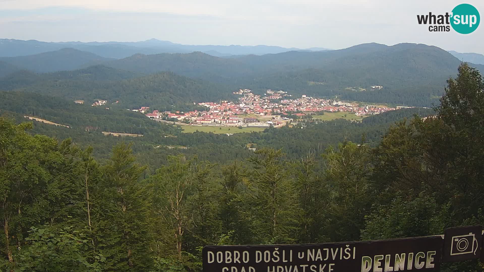 Panorama na Delnice – sa skijališta Petehovac