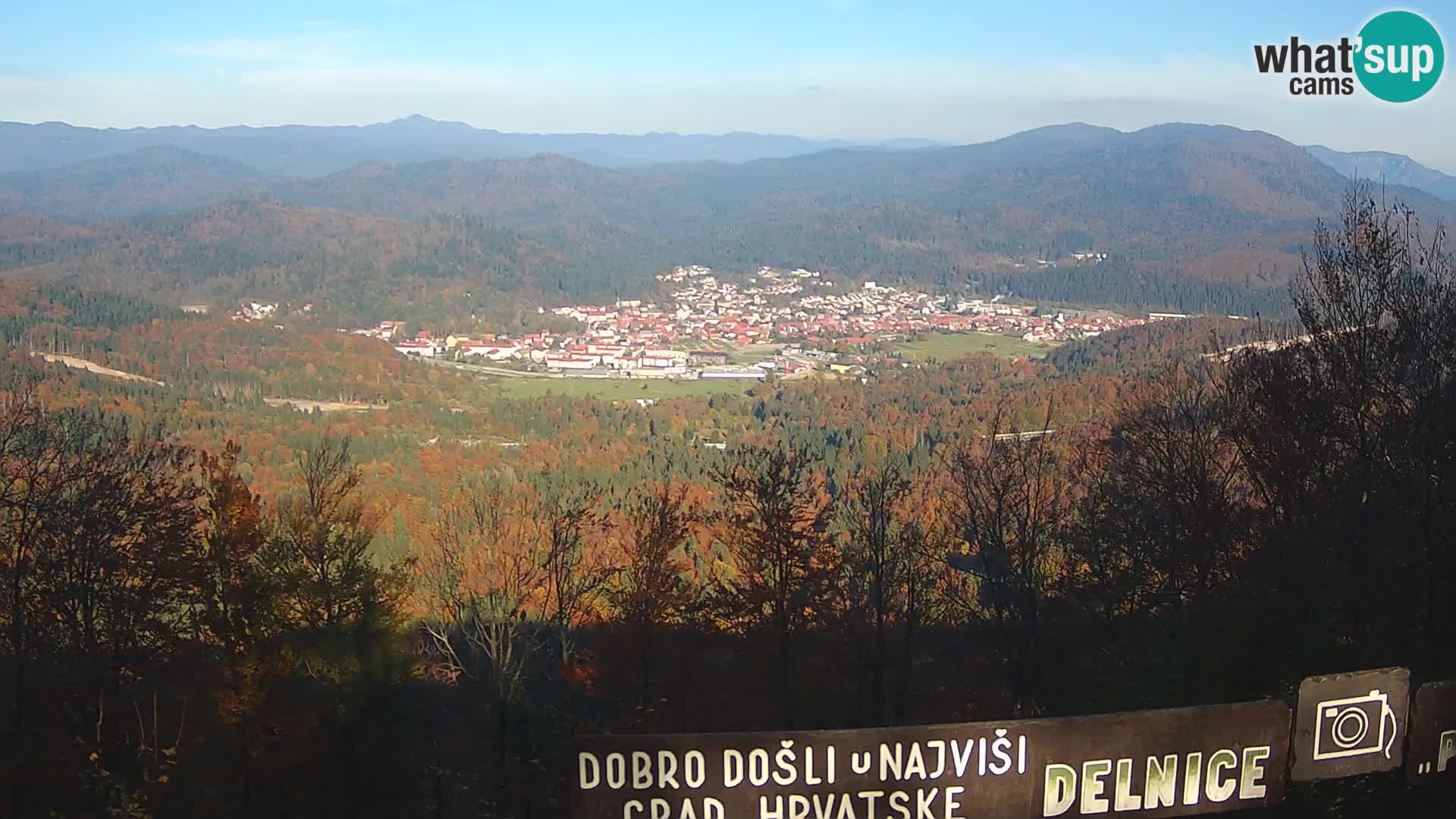 Panorama na Delnice – sa skijališta Petehovac