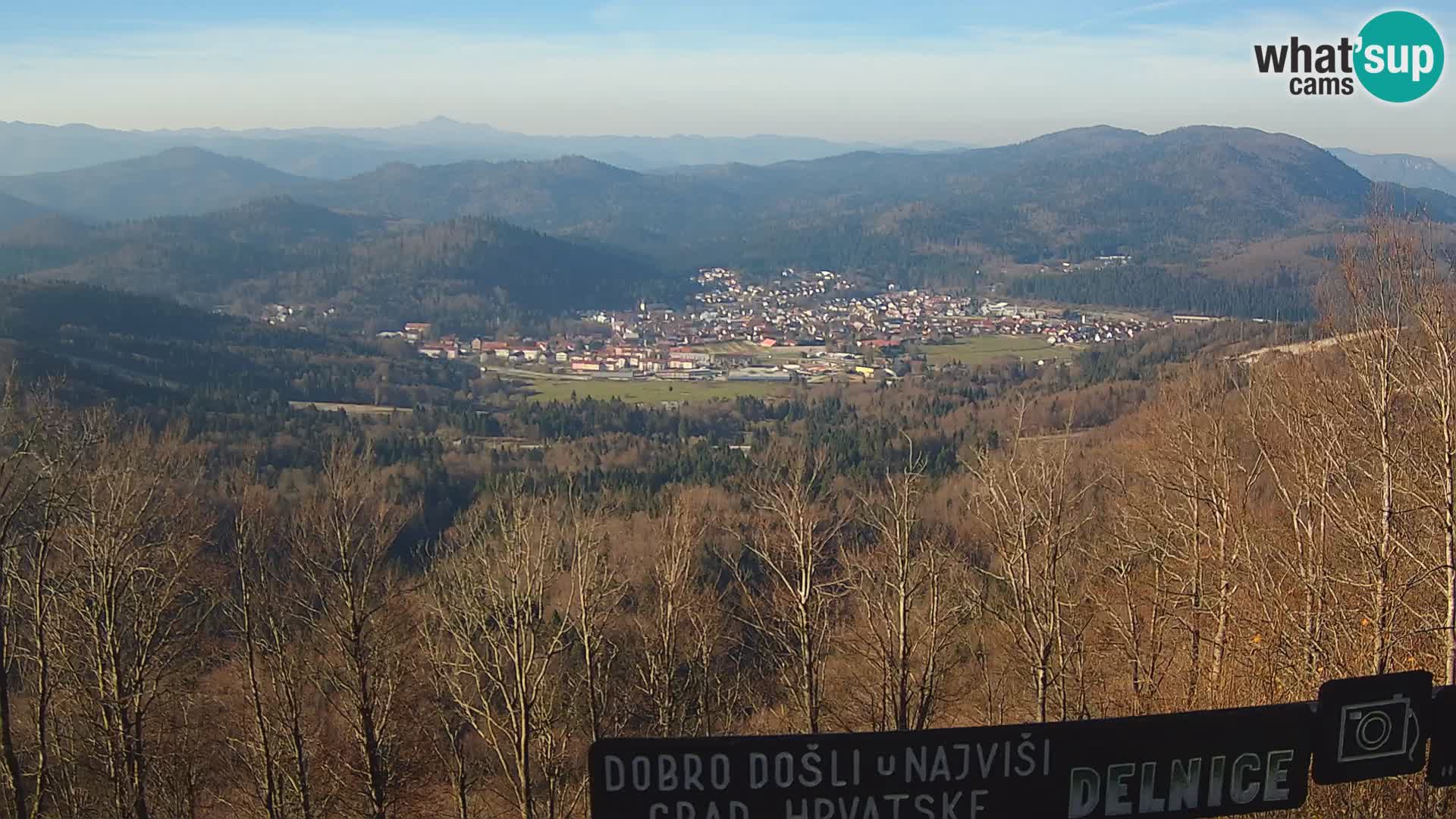 Panorama na Delnice – sa skijališta Petehovac