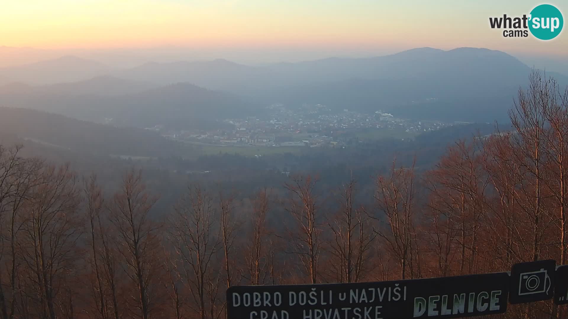 Panorama di Delnice – dalla stazione sciistica Petehovac