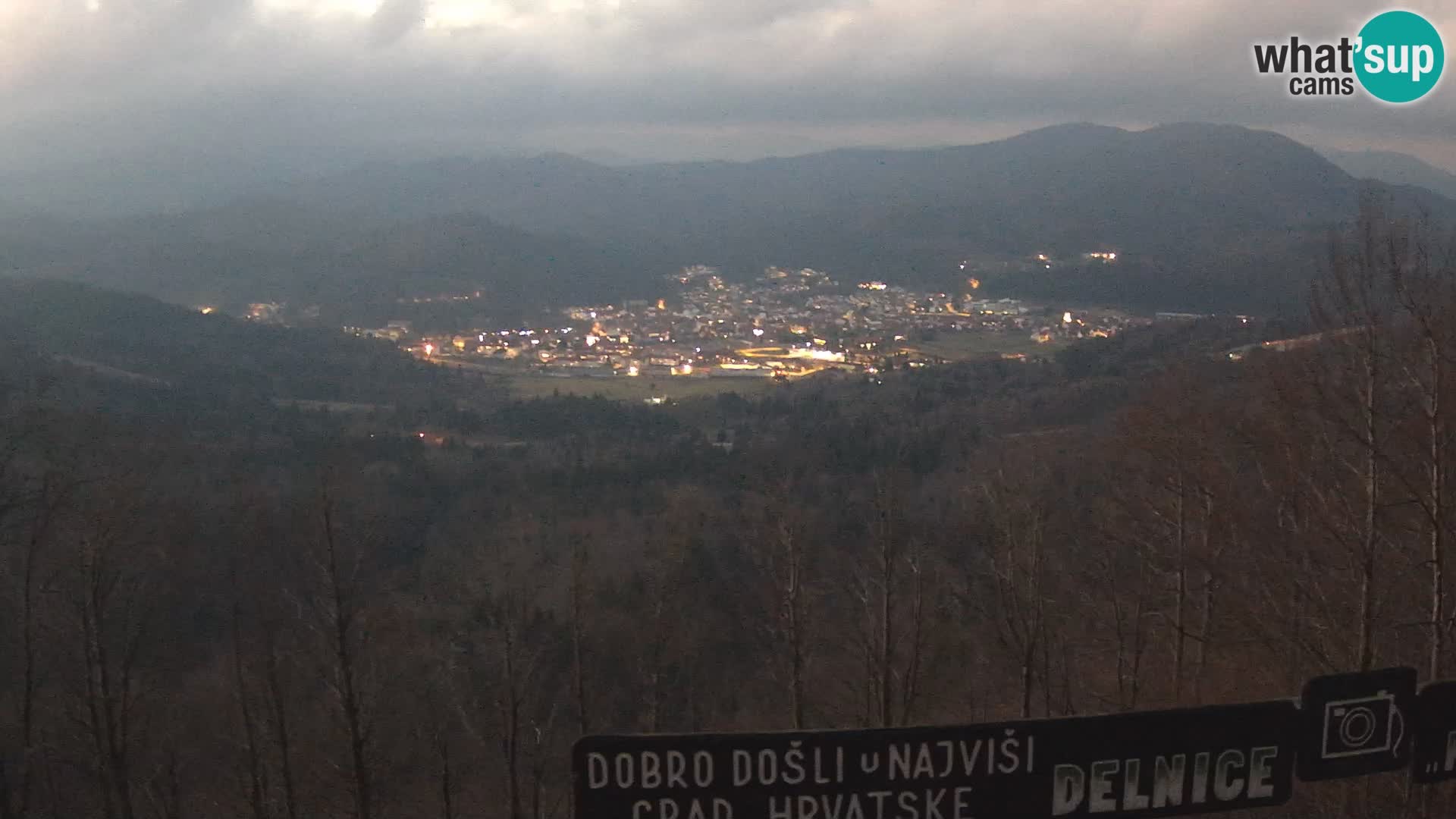 Panorama di Delnice – dalla stazione sciistica Petehovac