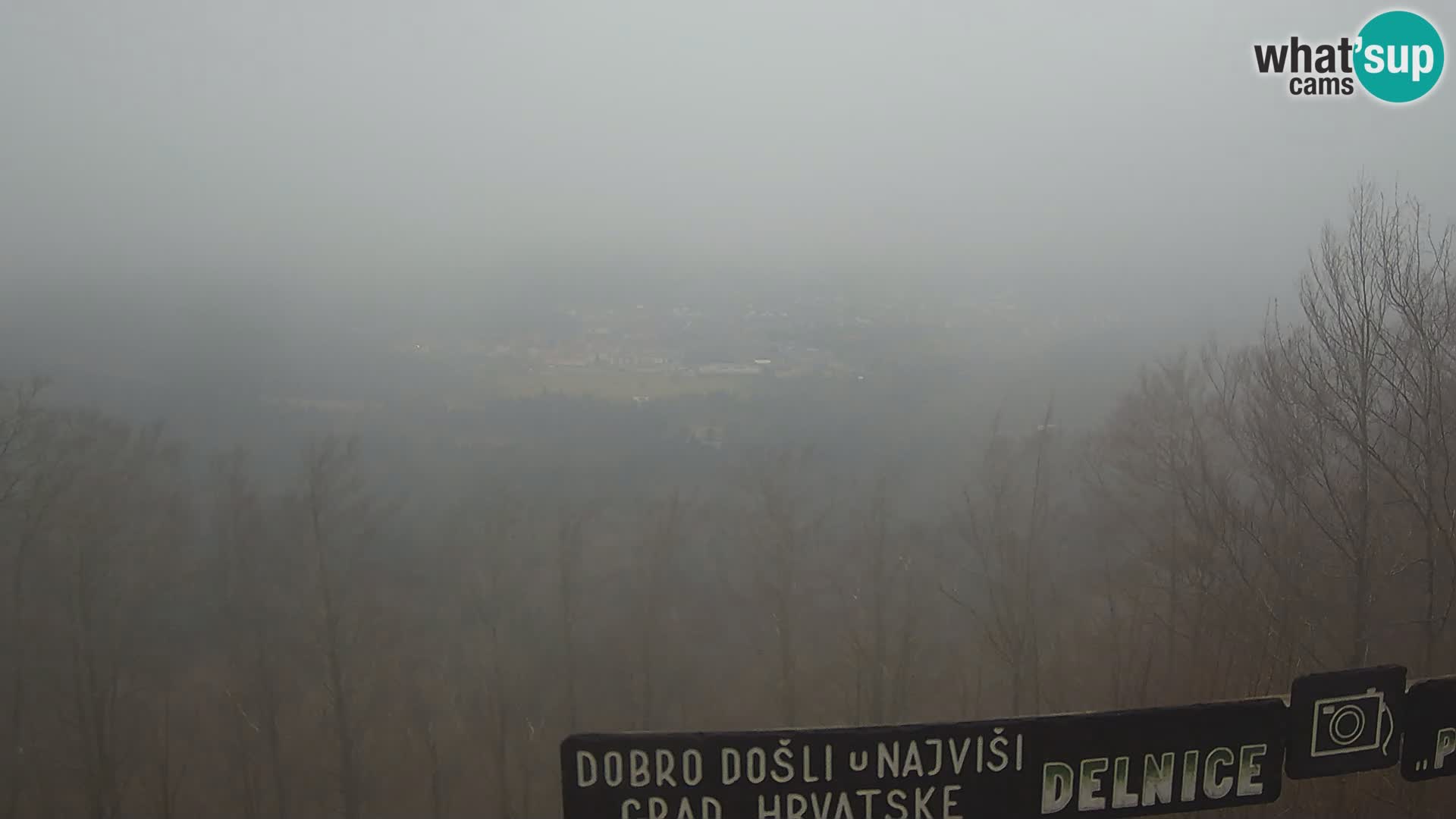 Panorama Delnice – vom Skigebiet Petehovac