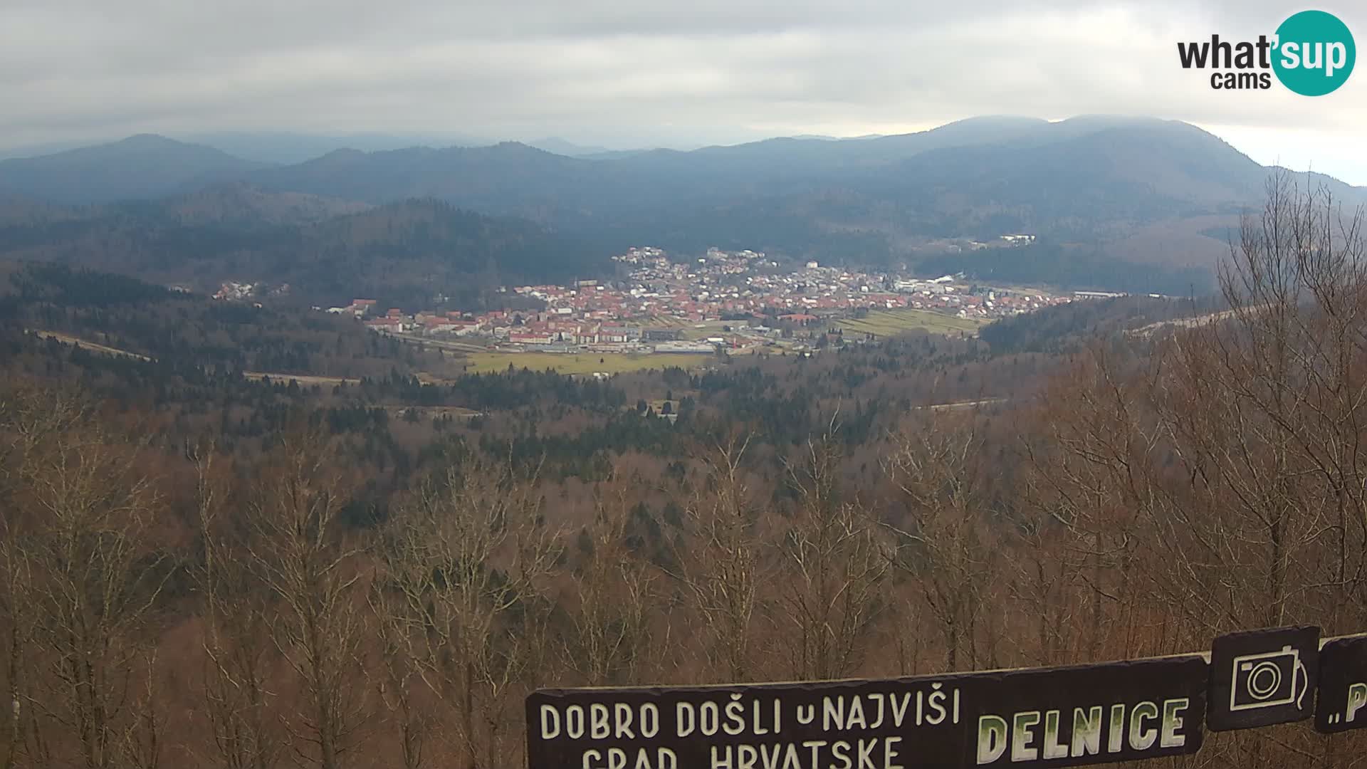 Panorama na Delnice – sa skijališta Petehovac