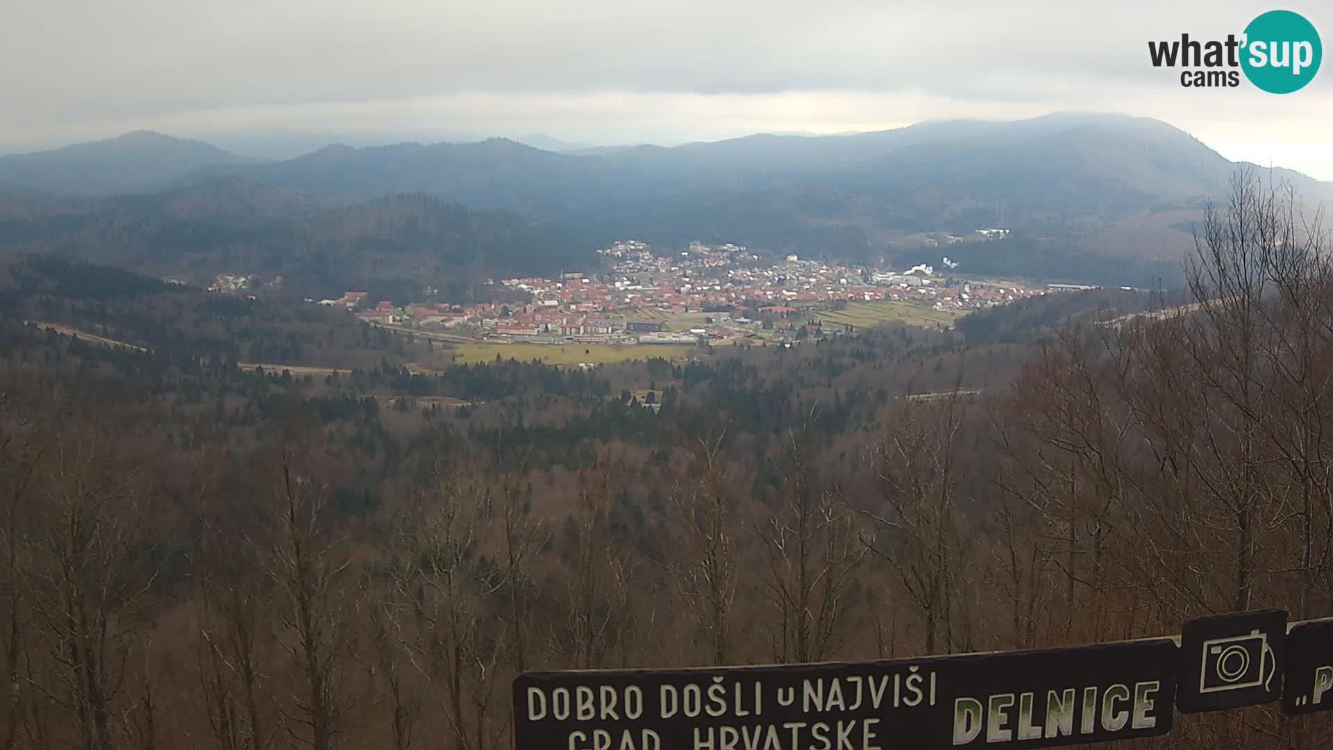 Panorama di Delnice – dalla stazione sciistica Petehovac