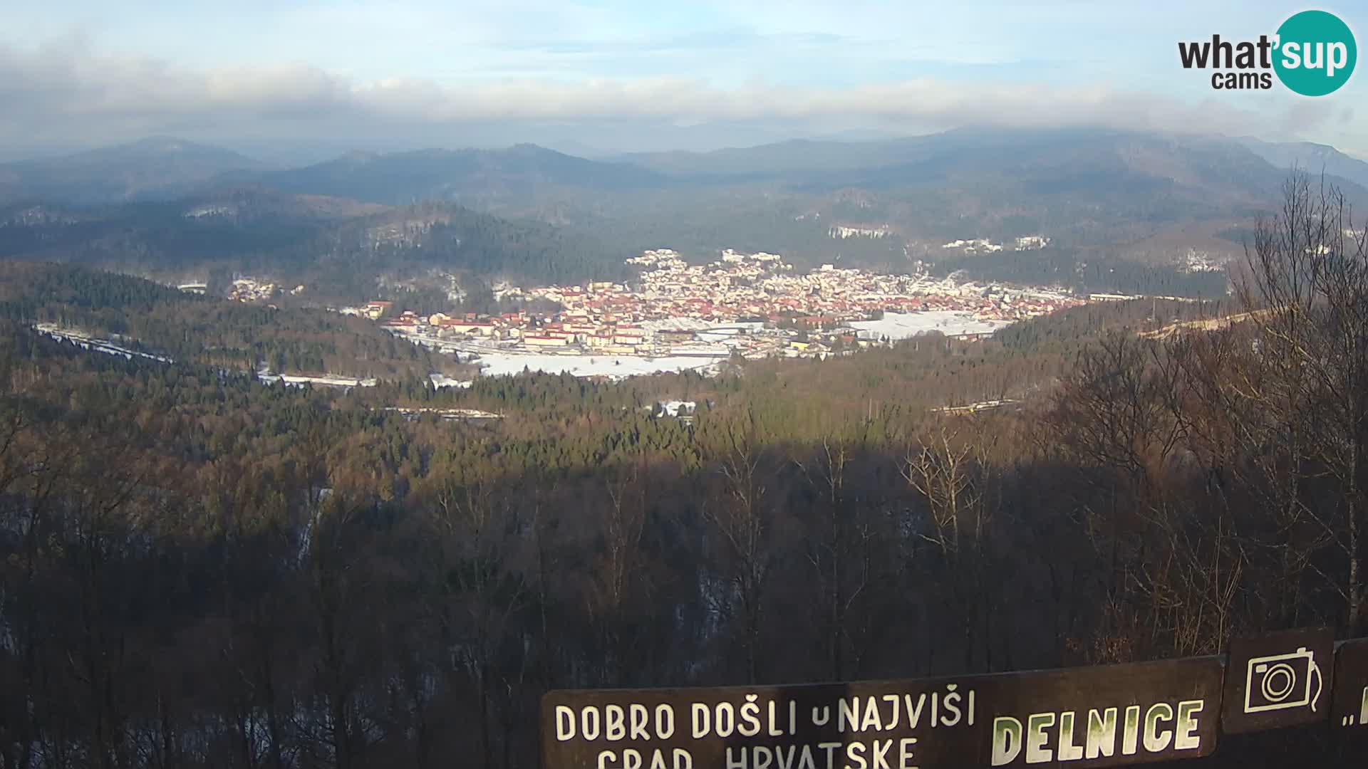 Panorama na Delnice – sa skijališta Petehovac