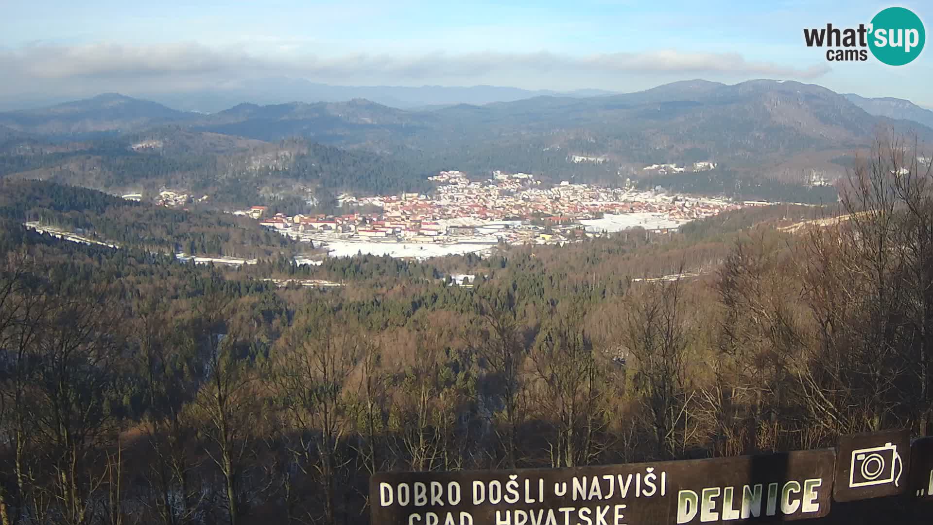 Panorama na Delnice – sa skijališta Petehovac