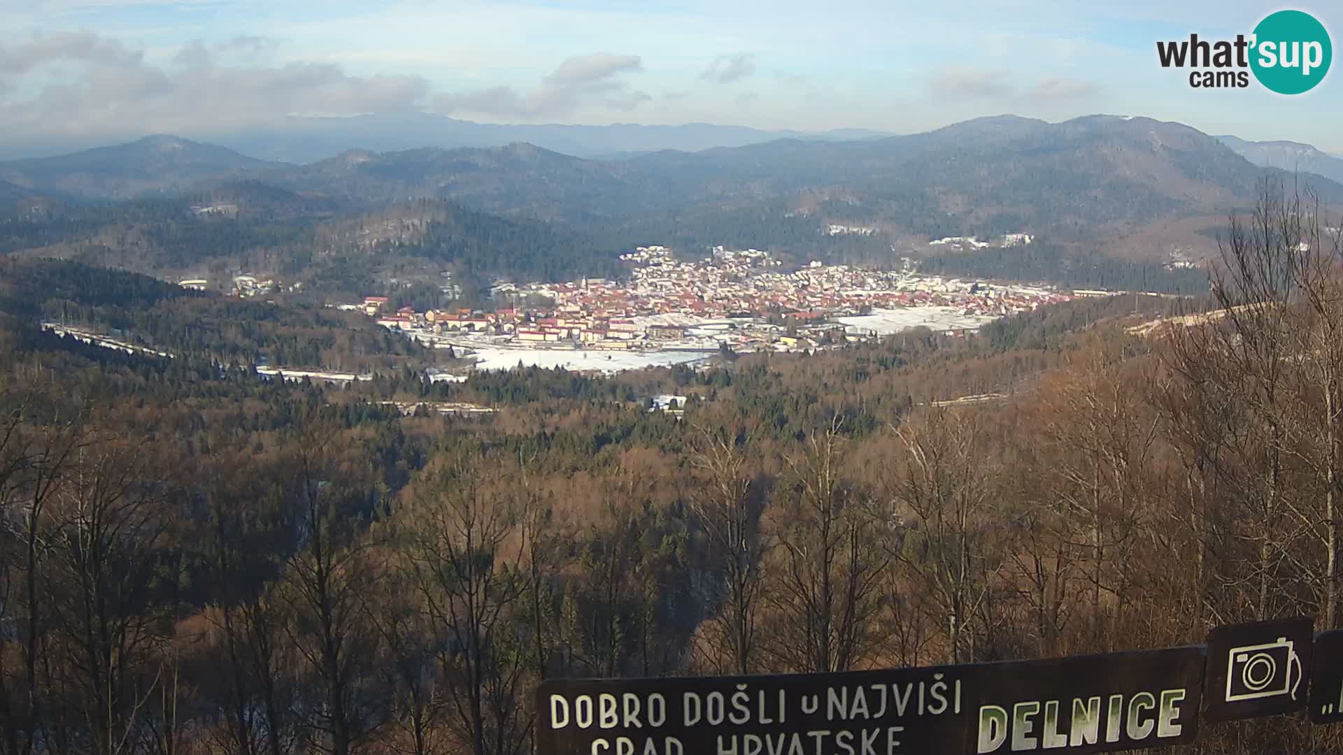 Panorama na Delnice – sa skijališta Petehovac