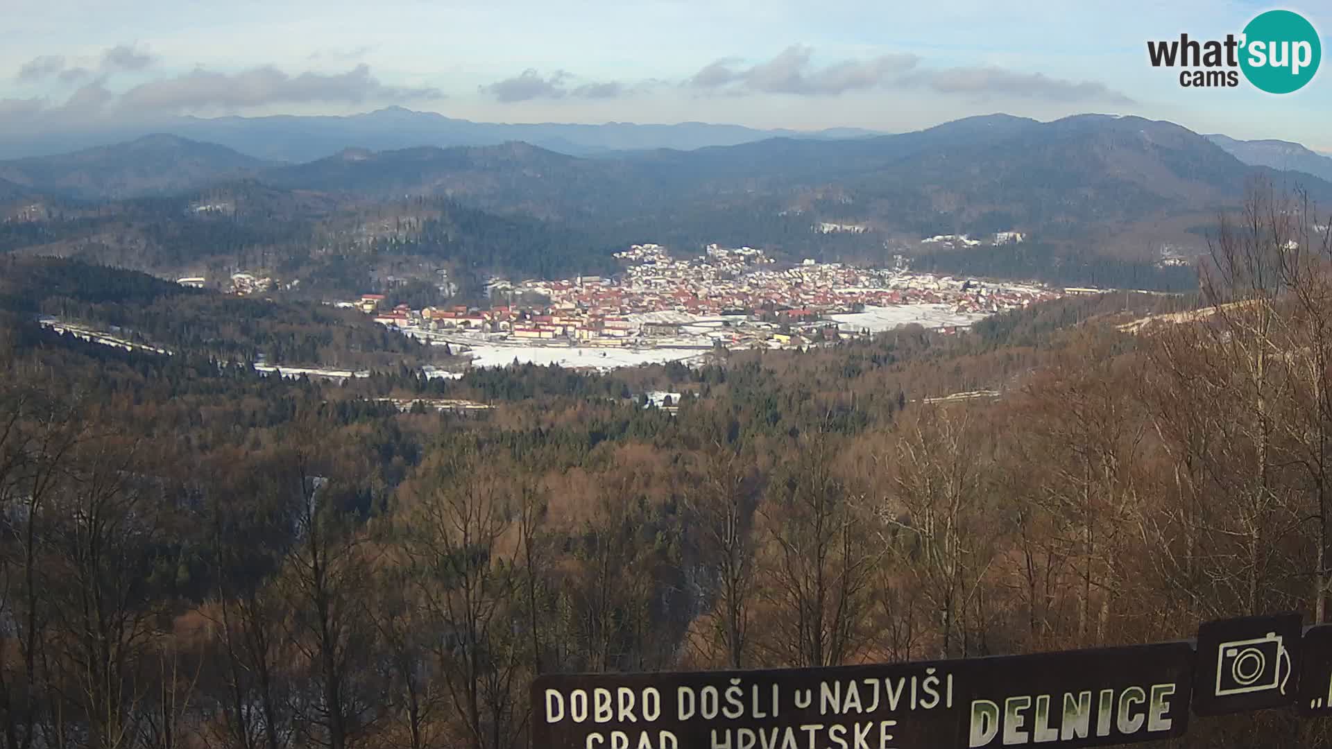 Panorama di Delnice – dalla stazione sciistica Petehovac