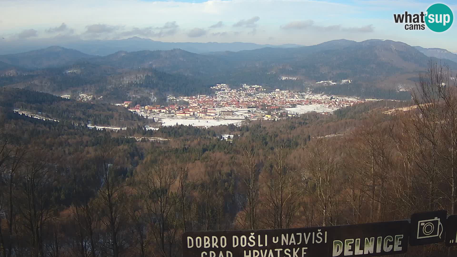 Panorama di Delnice – dalla stazione sciistica Petehovac