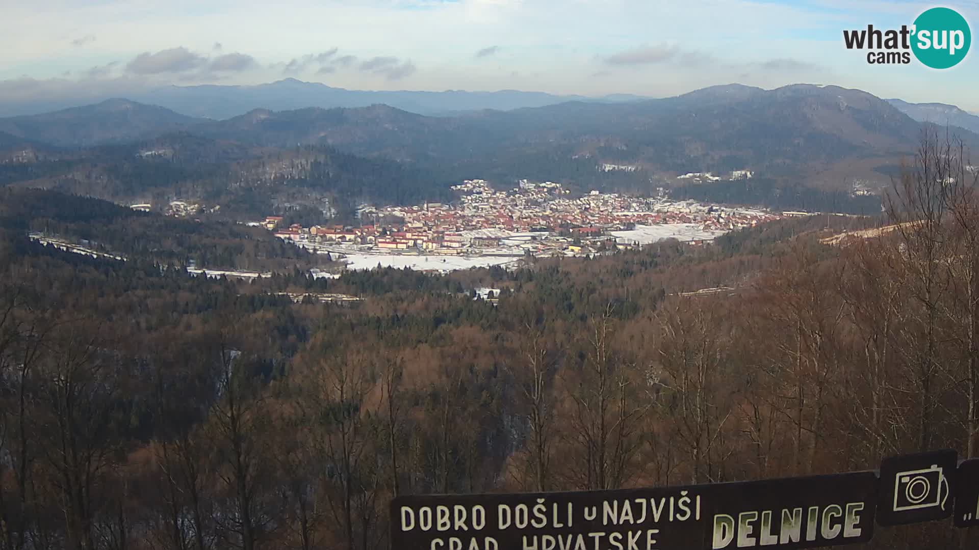 Panorama na Delnice – sa skijališta Petehovac