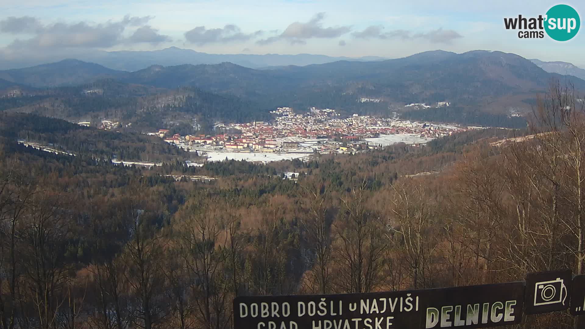 Panorama na Delnice – sa skijališta Petehovac