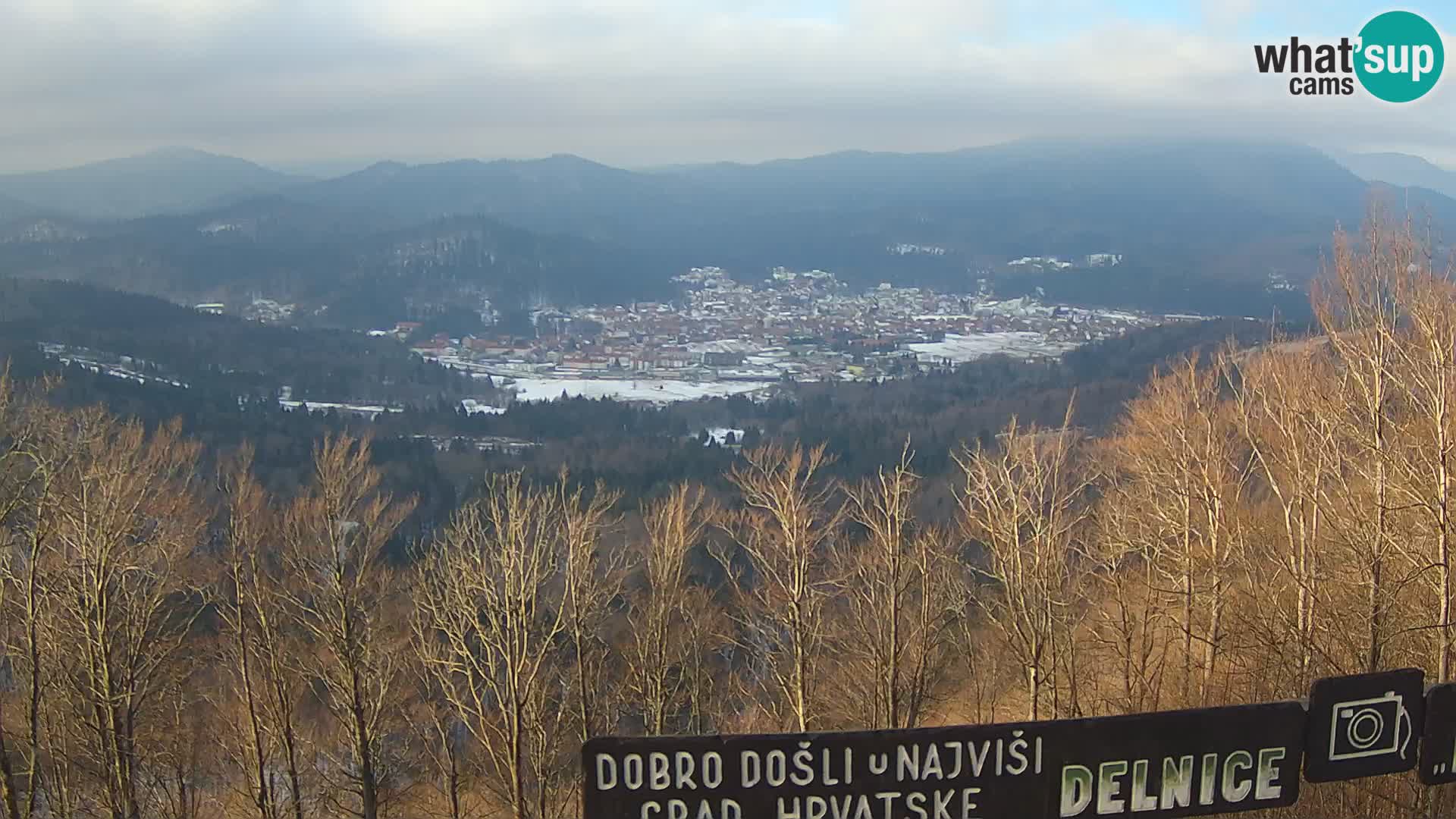 Panorama di Delnice – dalla stazione sciistica Petehovac