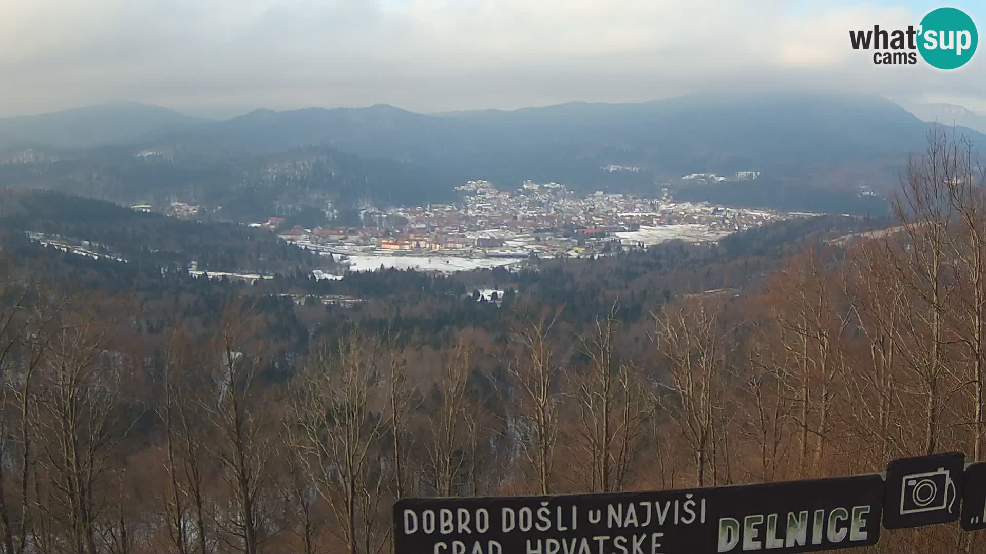 Panorama na Delnice – sa skijališta Petehovac