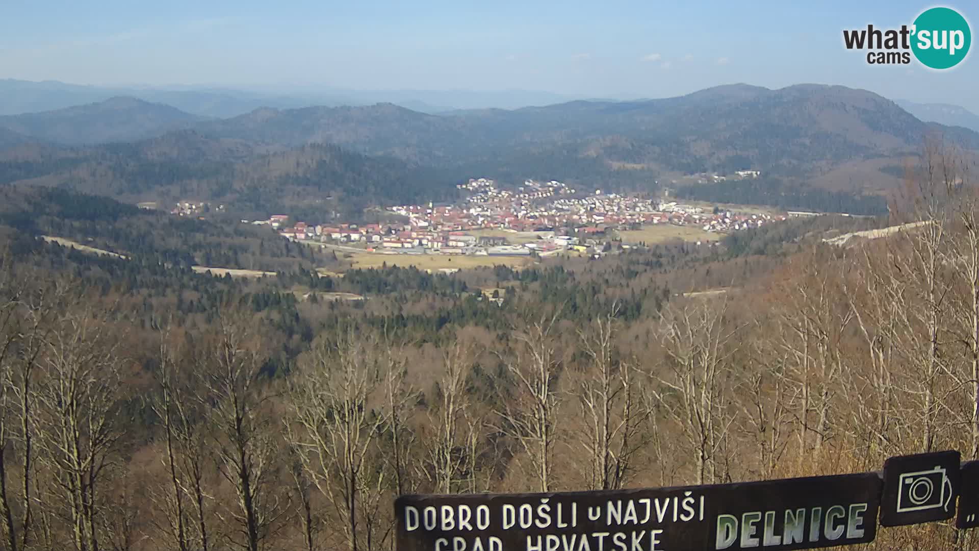 Panorama Delnice – from Ski centar Petehovac