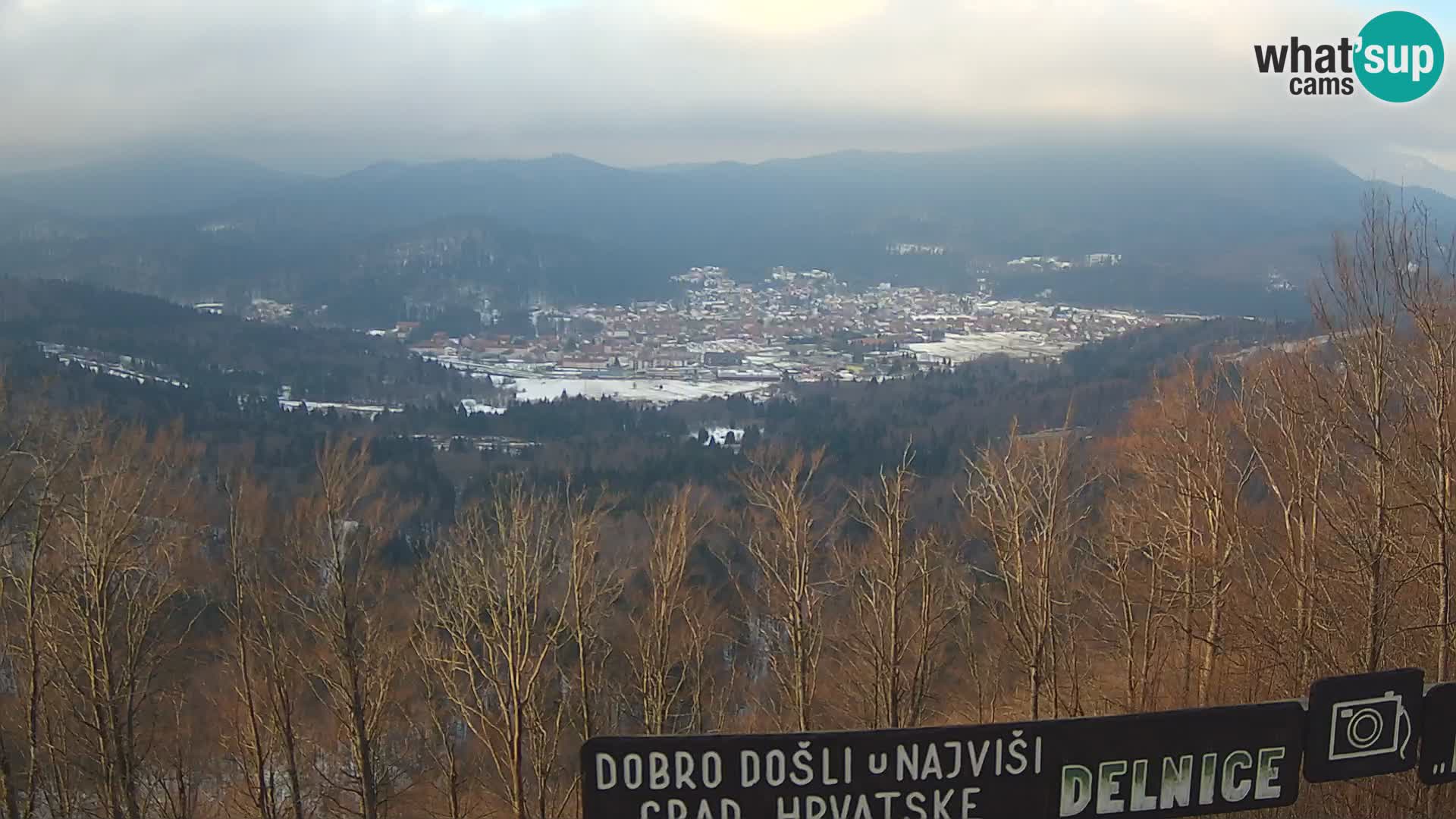 Panorama di Delnice – dalla stazione sciistica Petehovac