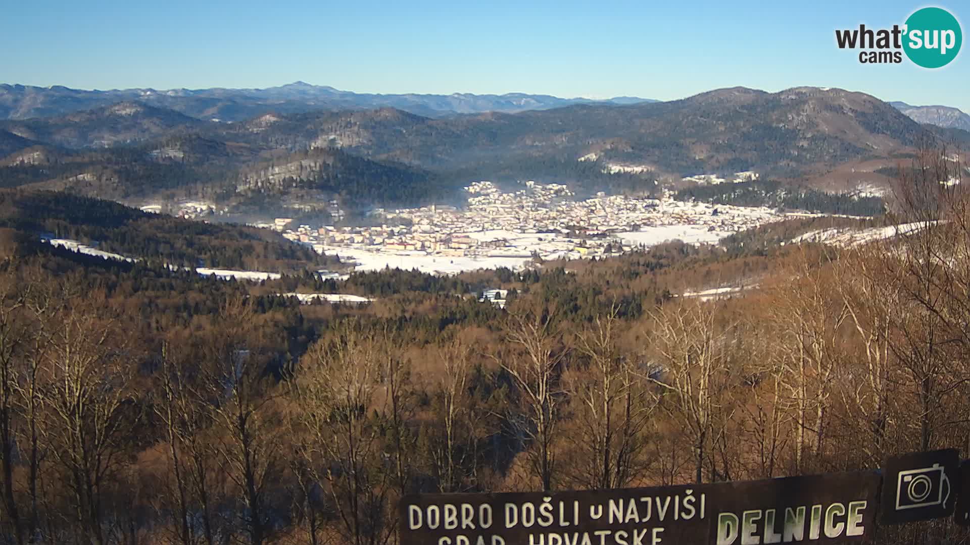 Panorama na Delnice – sa skijališta Petehovac