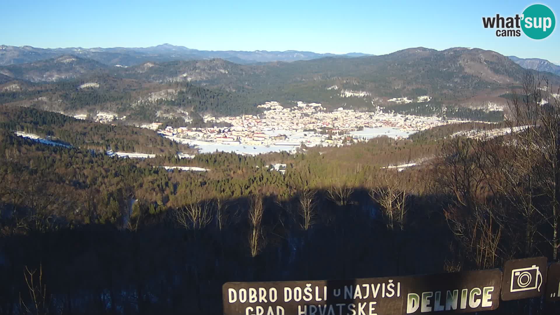 Panorama na Delnice – sa skijališta Petehovac