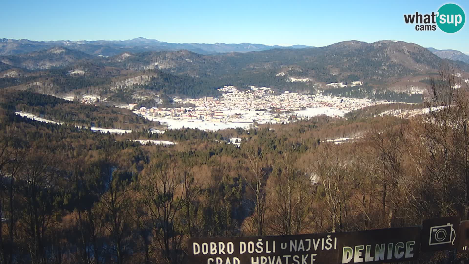 Panorama Delnice – from Ski centar Petehovac