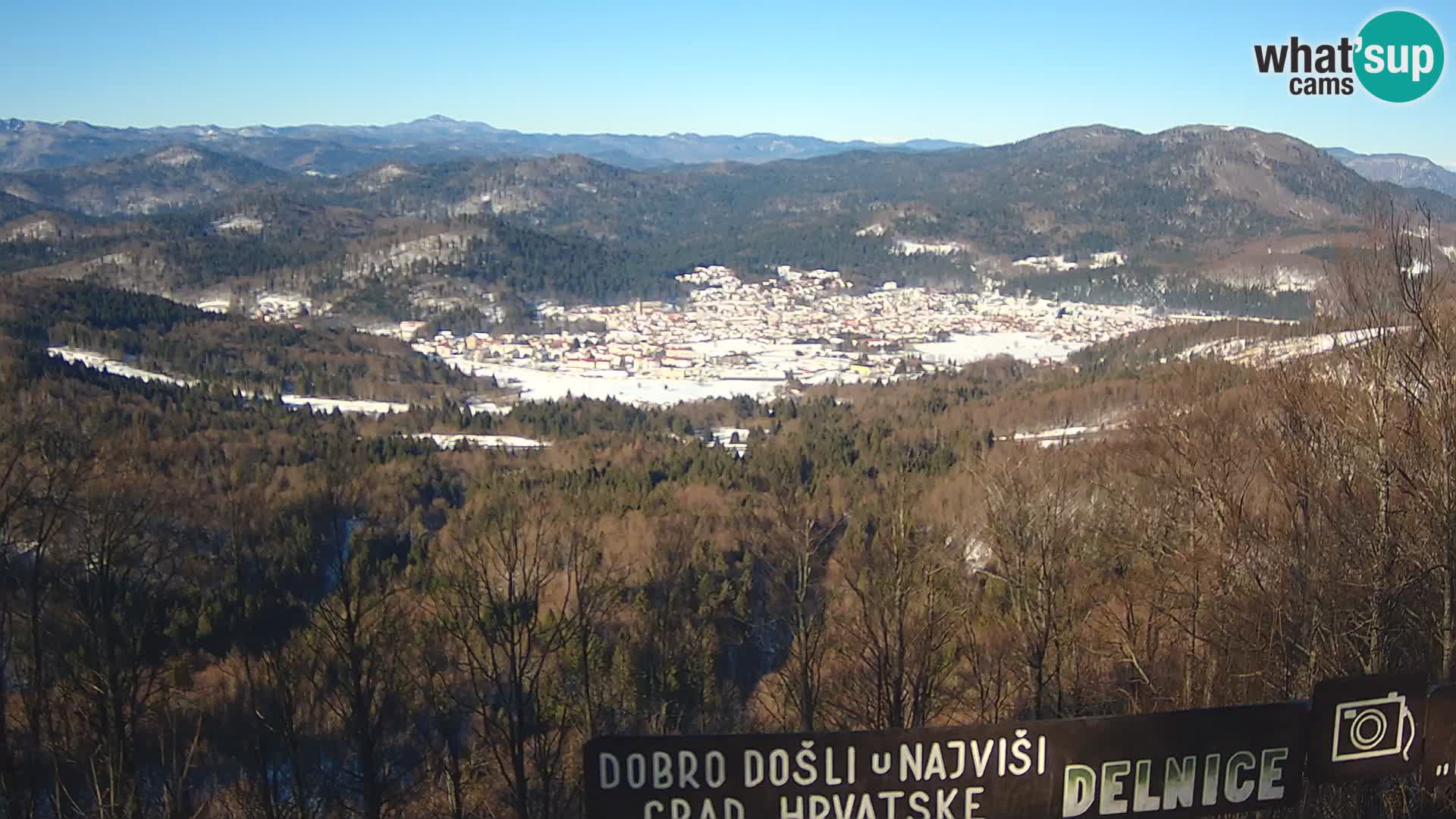 Panorama di Delnice – dalla stazione sciistica Petehovac