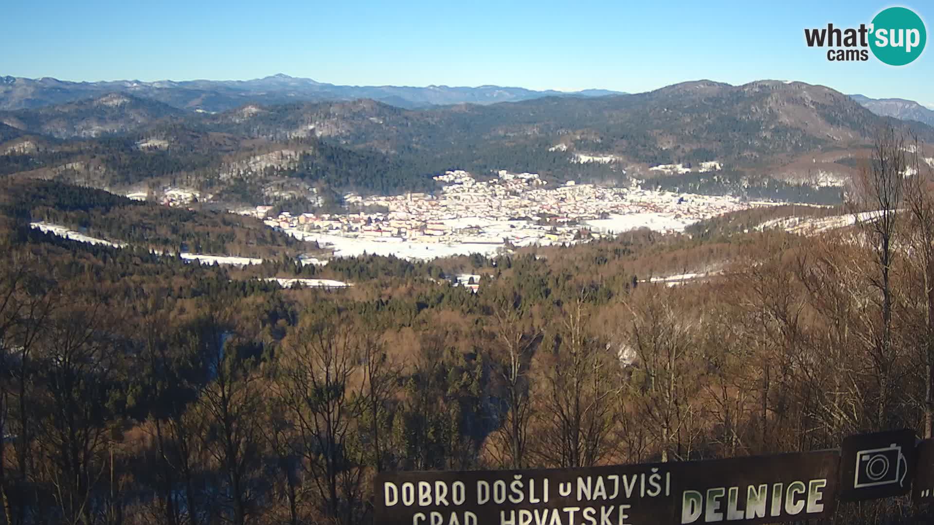 Panorama di Delnice – dalla stazione sciistica Petehovac