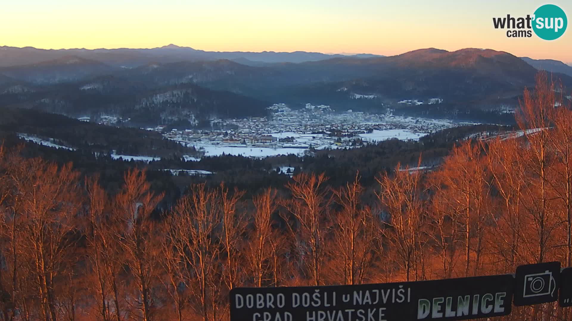 Panorama di Delnice – dalla stazione sciistica Petehovac